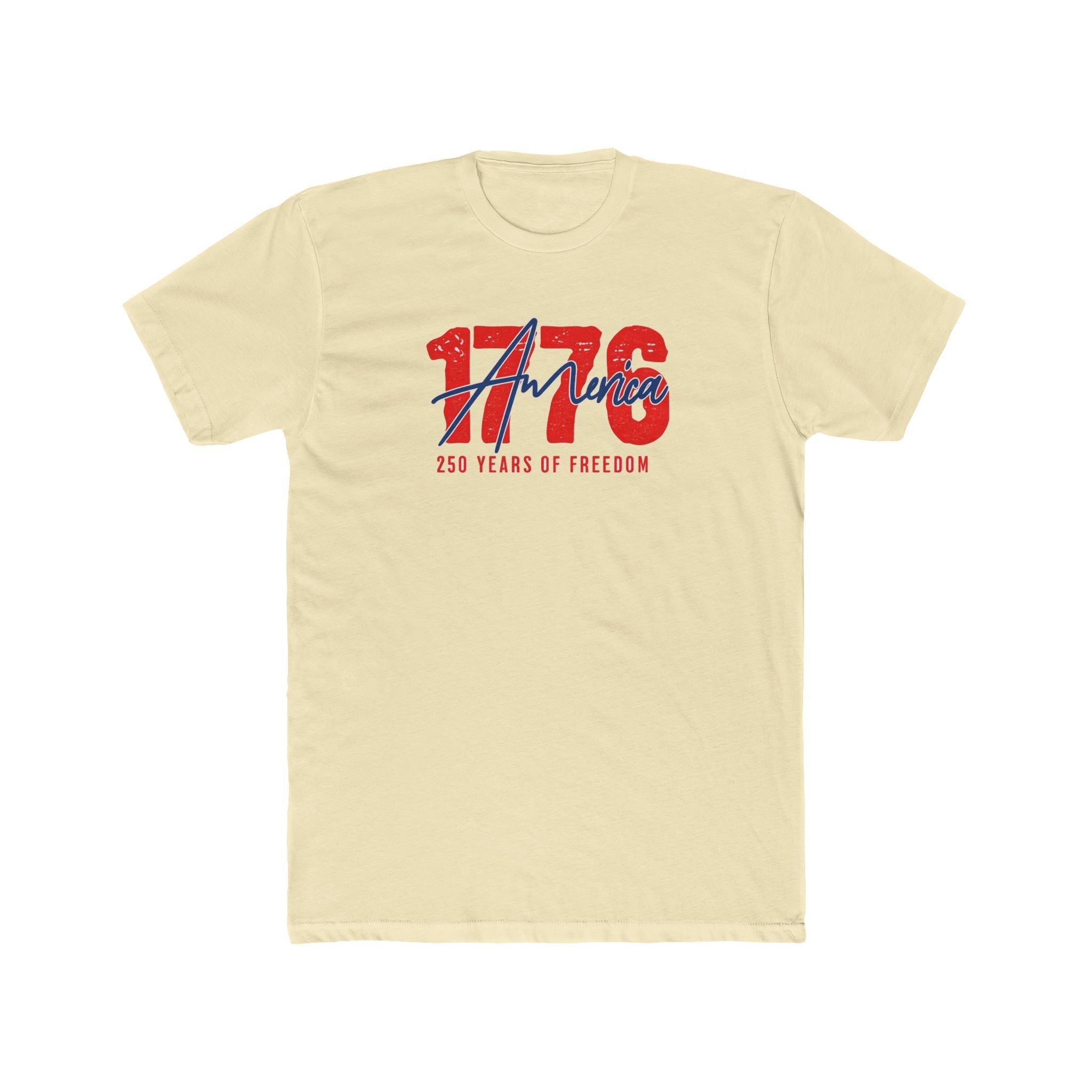 America 1776 Vintage Script T-Shirt - PatriotDepot.com