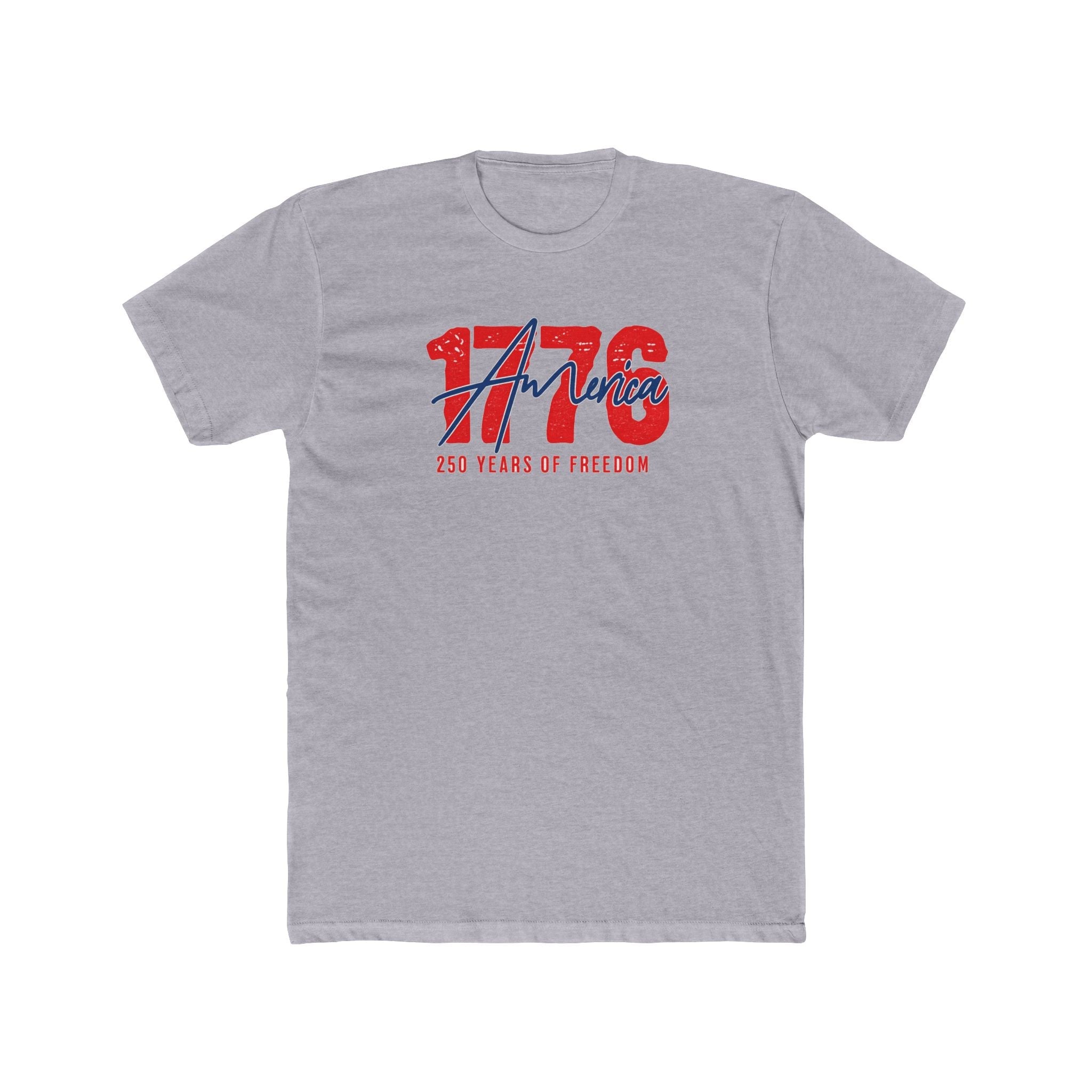 America 1776 Vintage Script T-Shirt - PatriotDepot.com