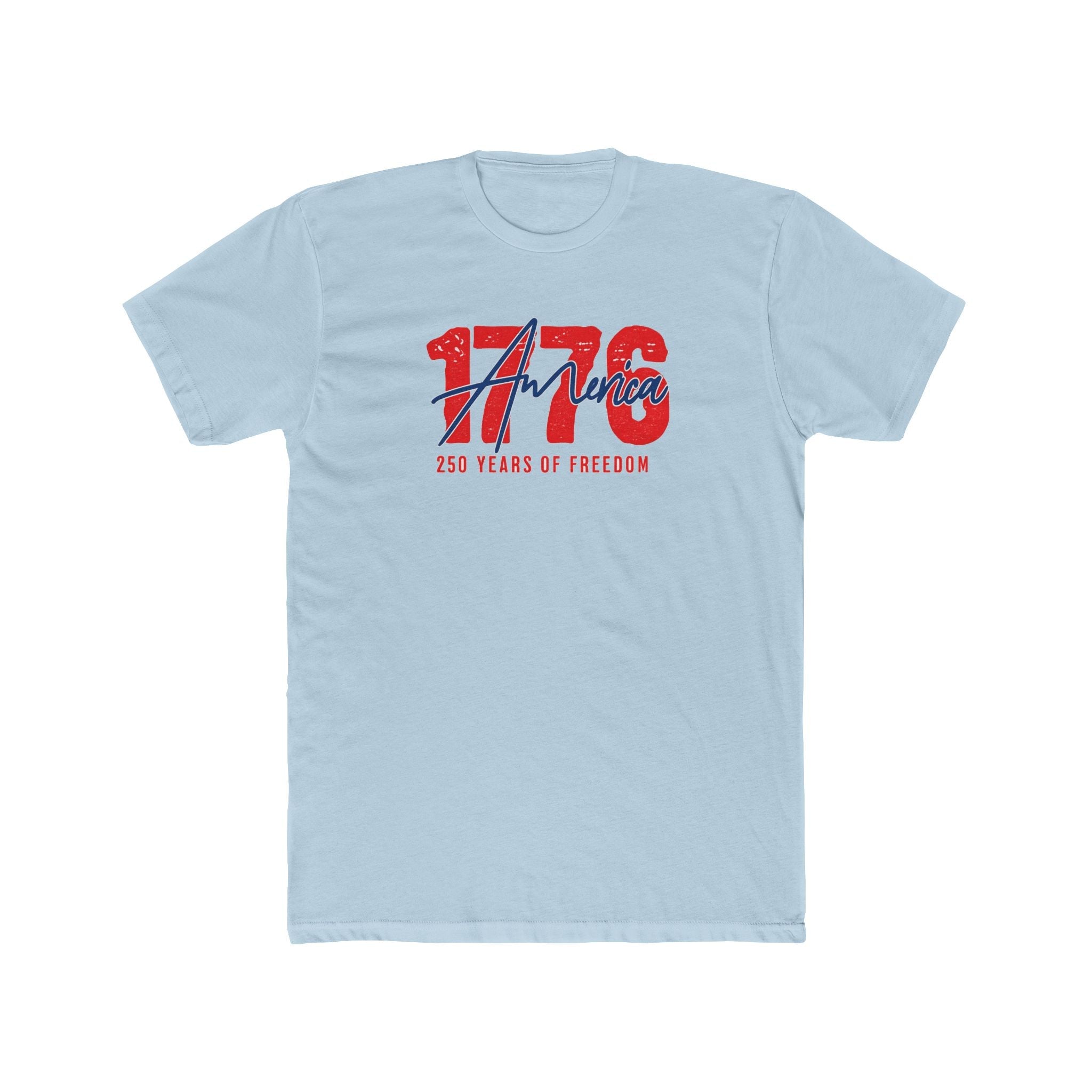 America 1776 Vintage Script T-Shirt - PatriotDepot.com