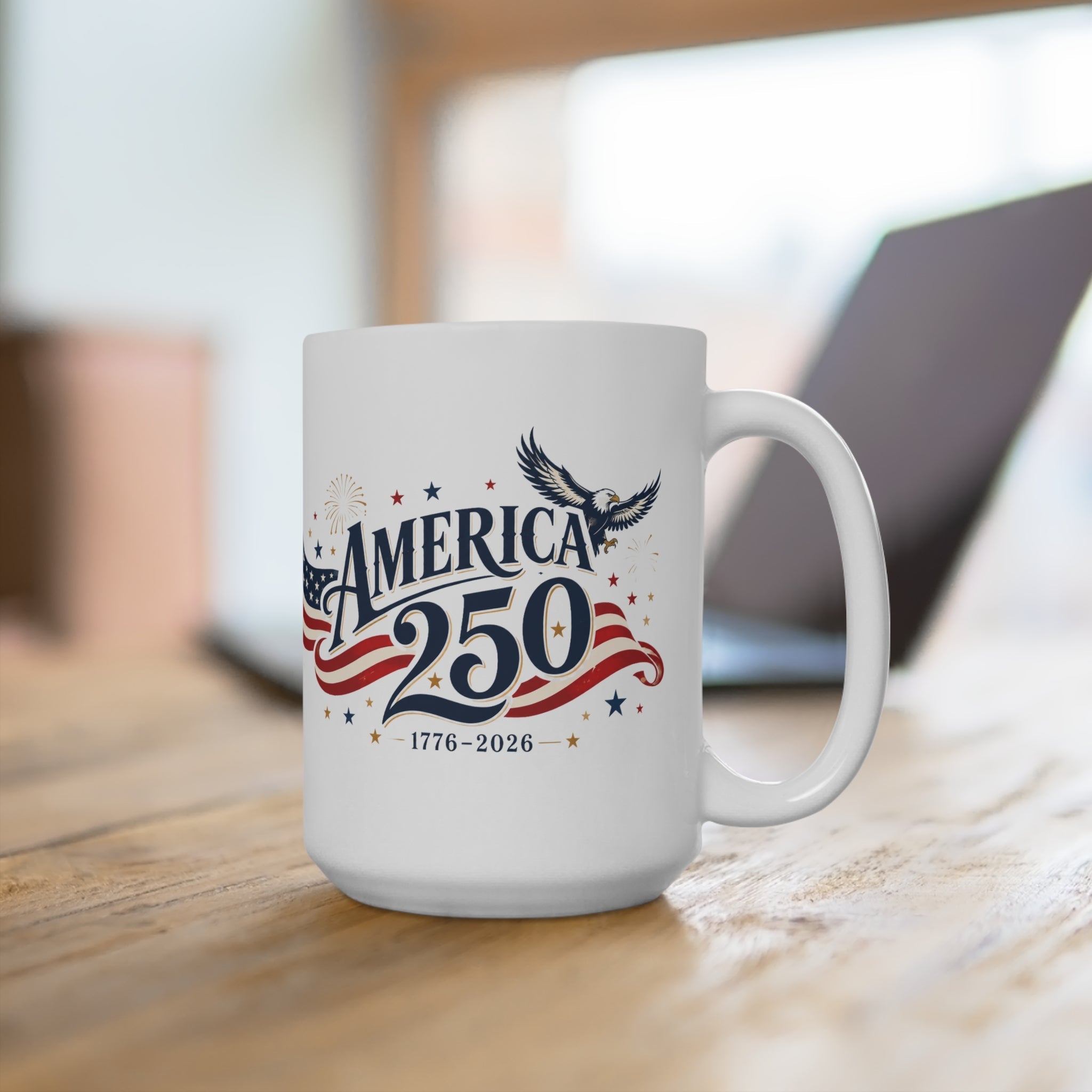 America 250 Celebration Mug | 1776–2026 Limited Edition - PatriotDepot.com
