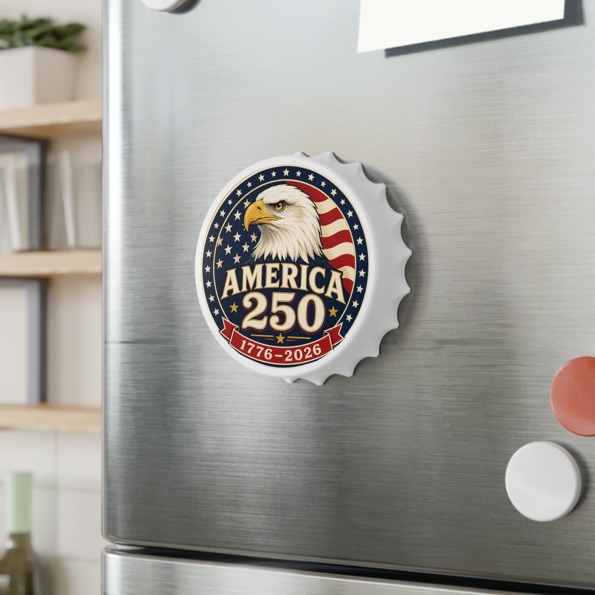 America 250 Eagle Commemorative Bottle Opener | Magnetic 1776–2026 - PatriotDepot.com