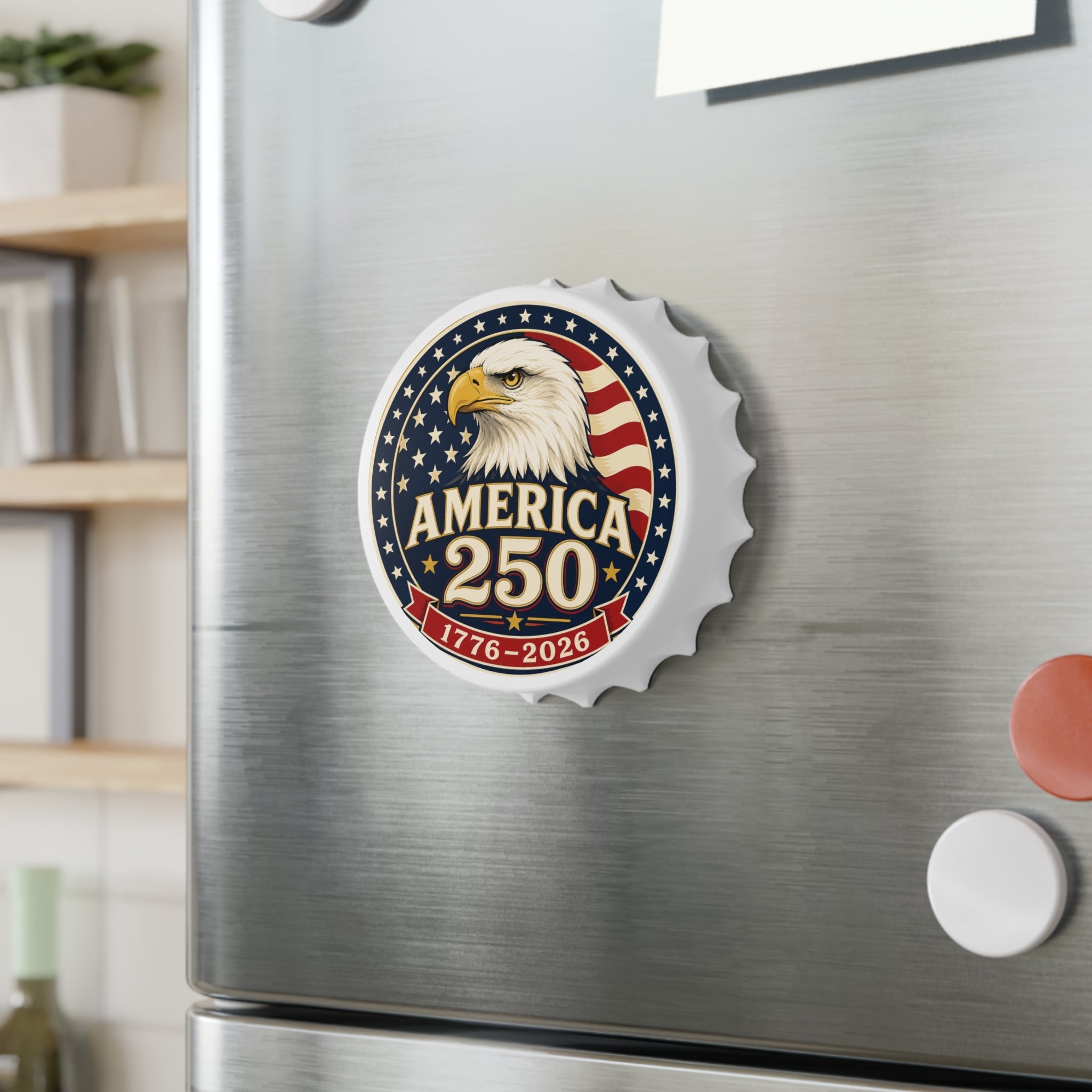 America 250 Eagle Commemorative Bottle Opener | Magnetic 1776–2026 - PatriotDepot.com
