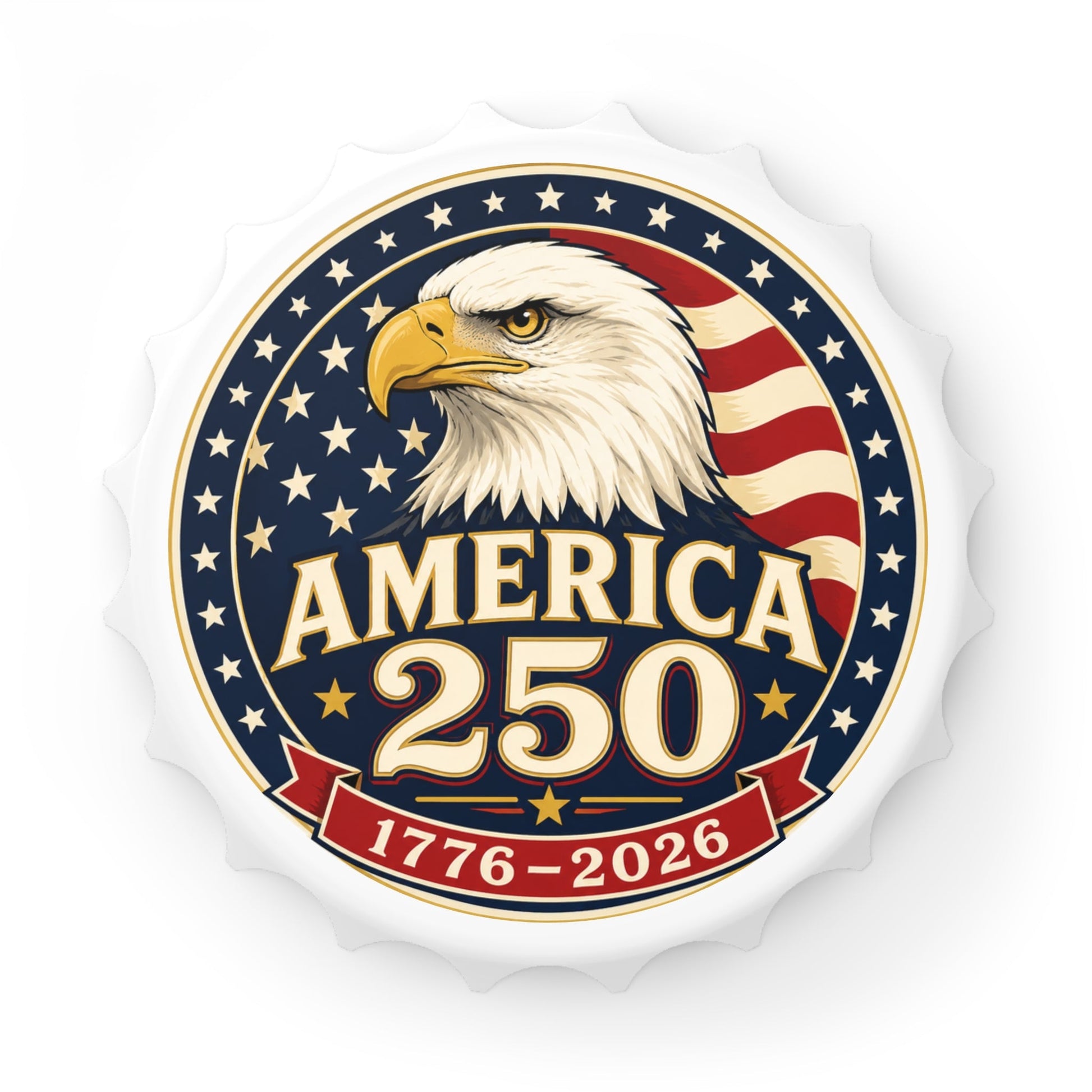 America 250 Eagle Commemorative Bottle Opener | Magnetic 1776–2026 - PatriotDepot.com