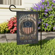 America 250 Garden Flag - "United We Stand" 1776 - 2026 - PatriotDepot.com