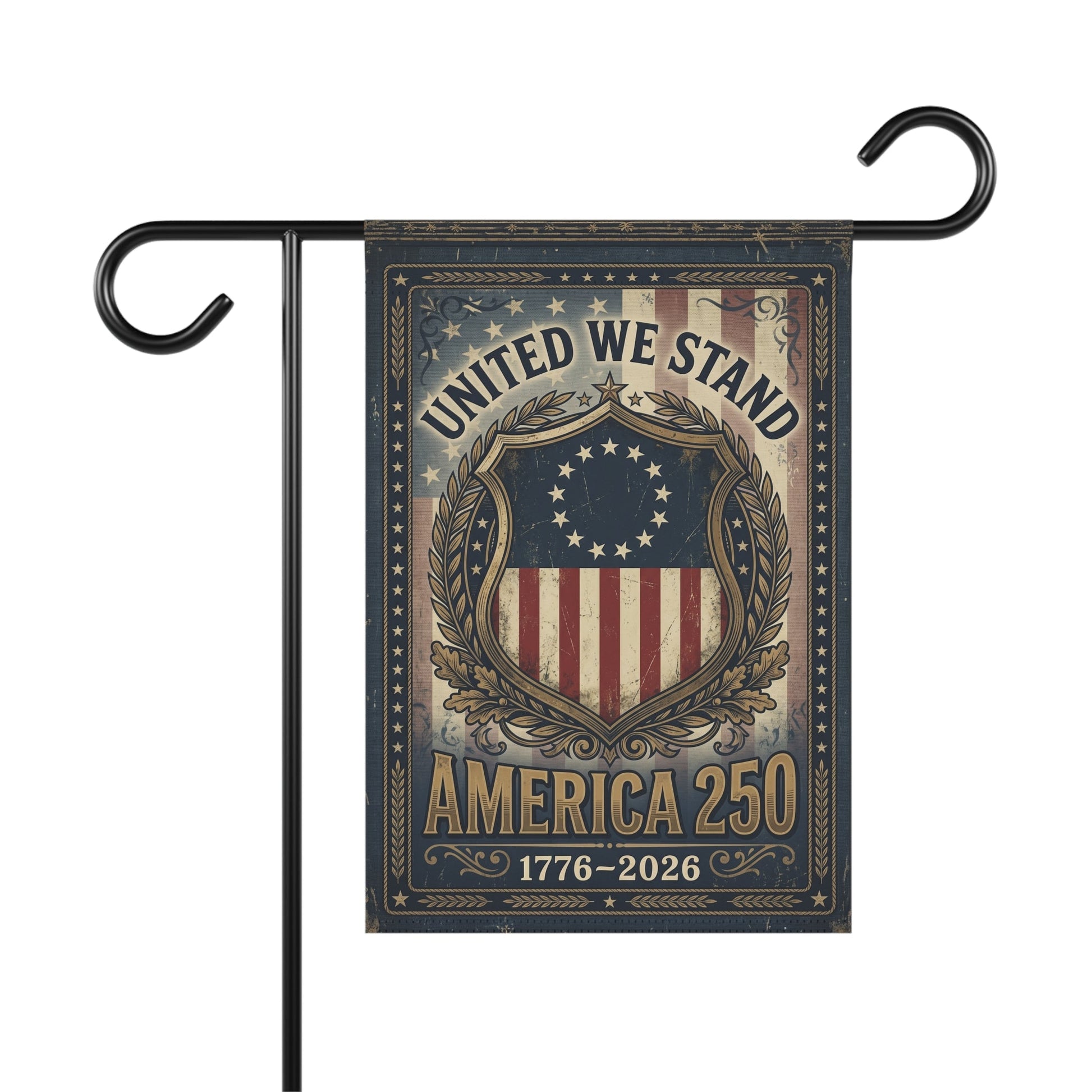 America 250 Garden Flag - "United We Stand" 1776 - 2026 - PatriotDepot.com