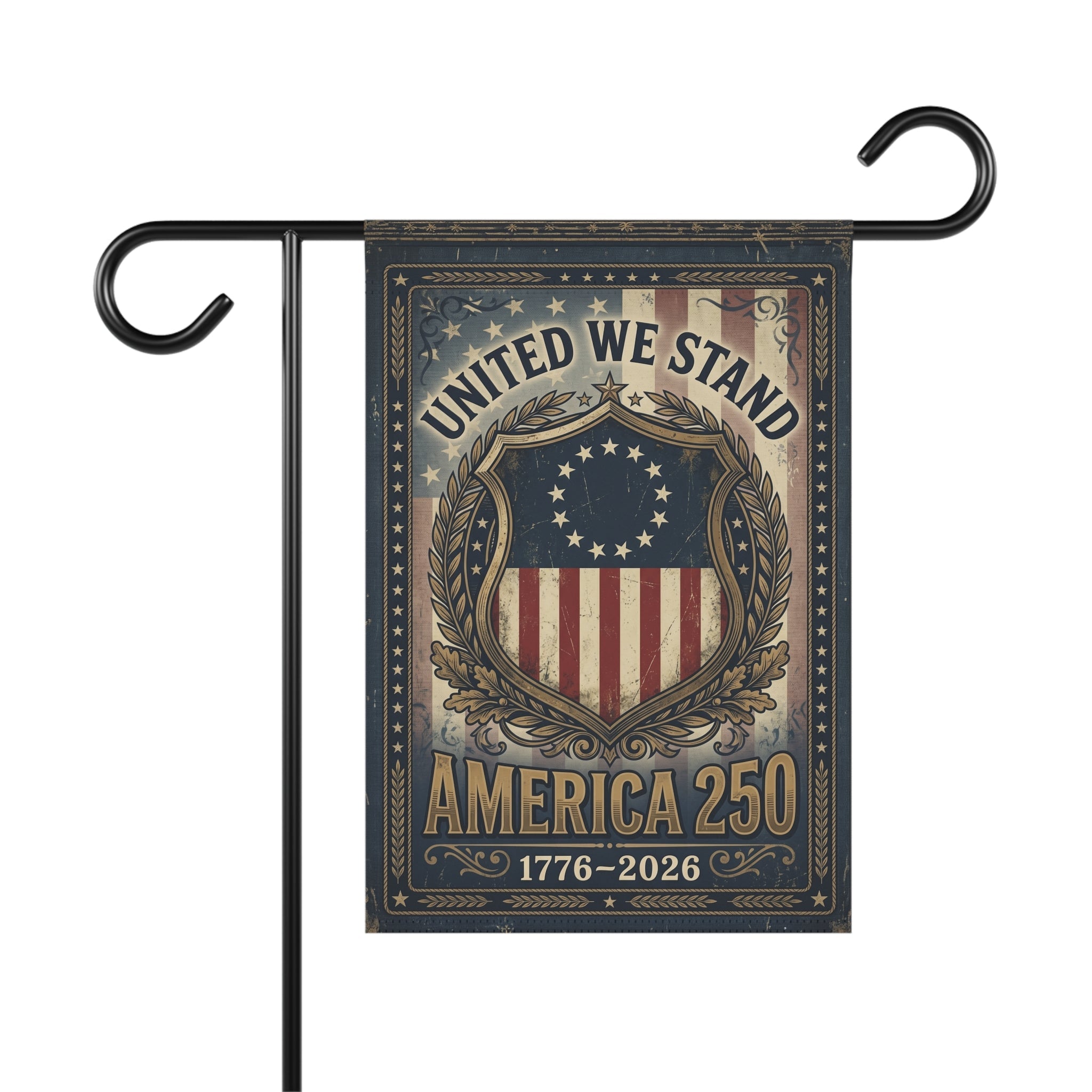 America 250 Garden Flag - "United We Stand" 1776 - 2026 - PatriotDepot.com