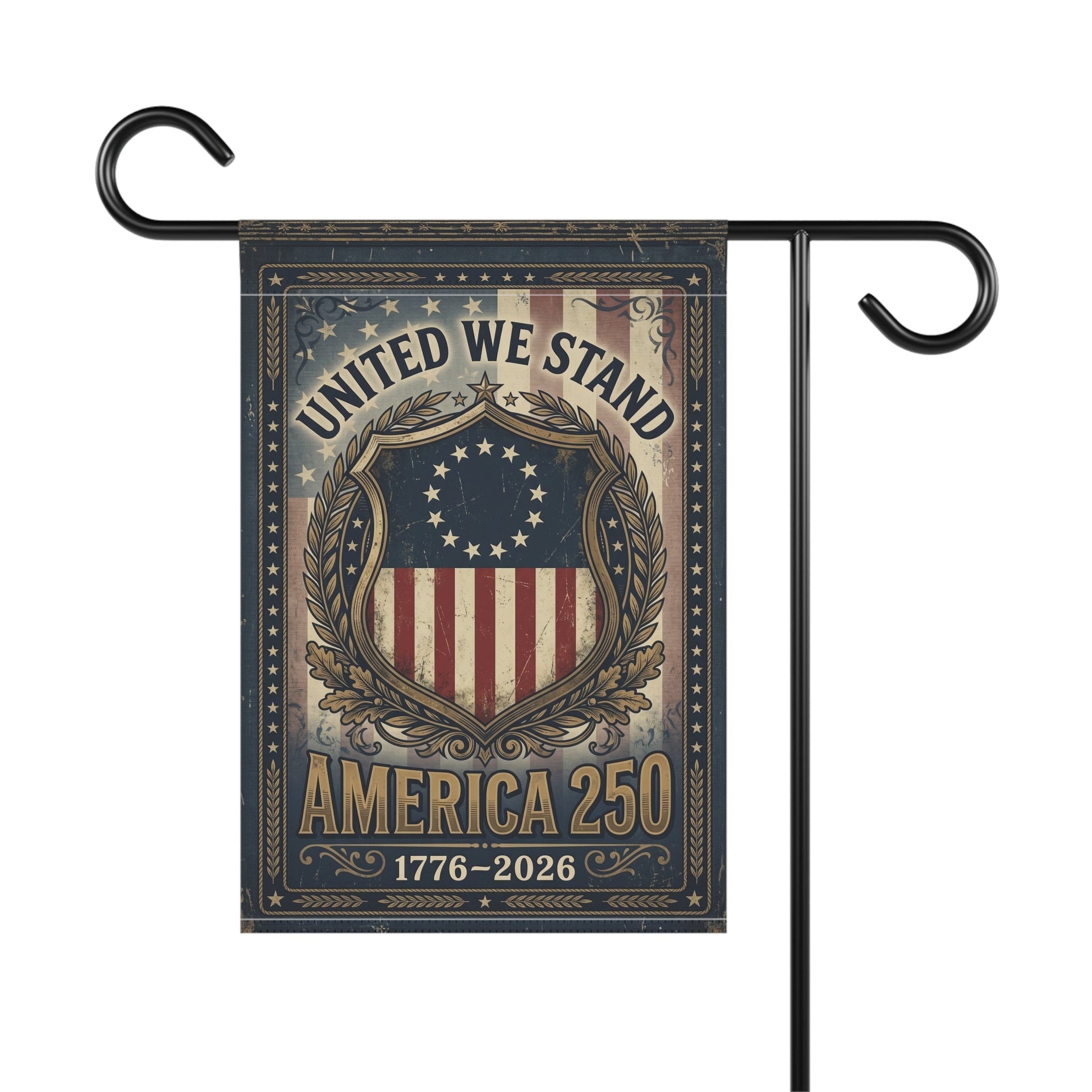 America 250 Garden Flag - "United We Stand" 1776 - 2026 - PatriotDepot.com