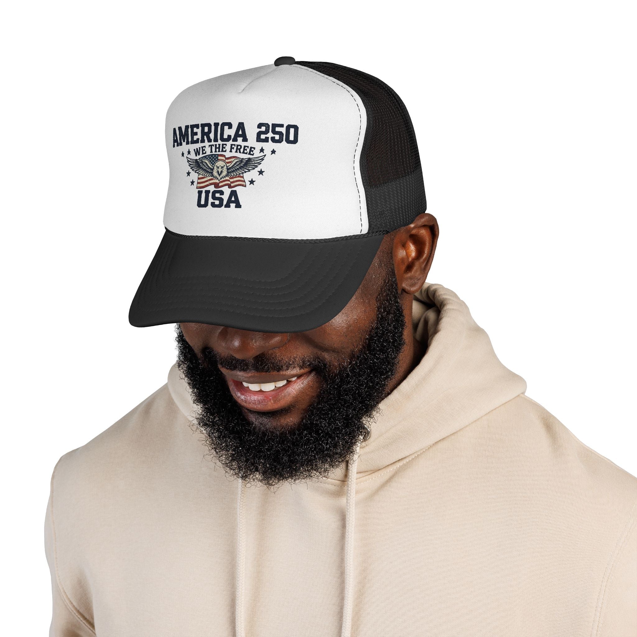 America 250 “We The Free” Patriotic Trucker Hat - PatriotDepot.com