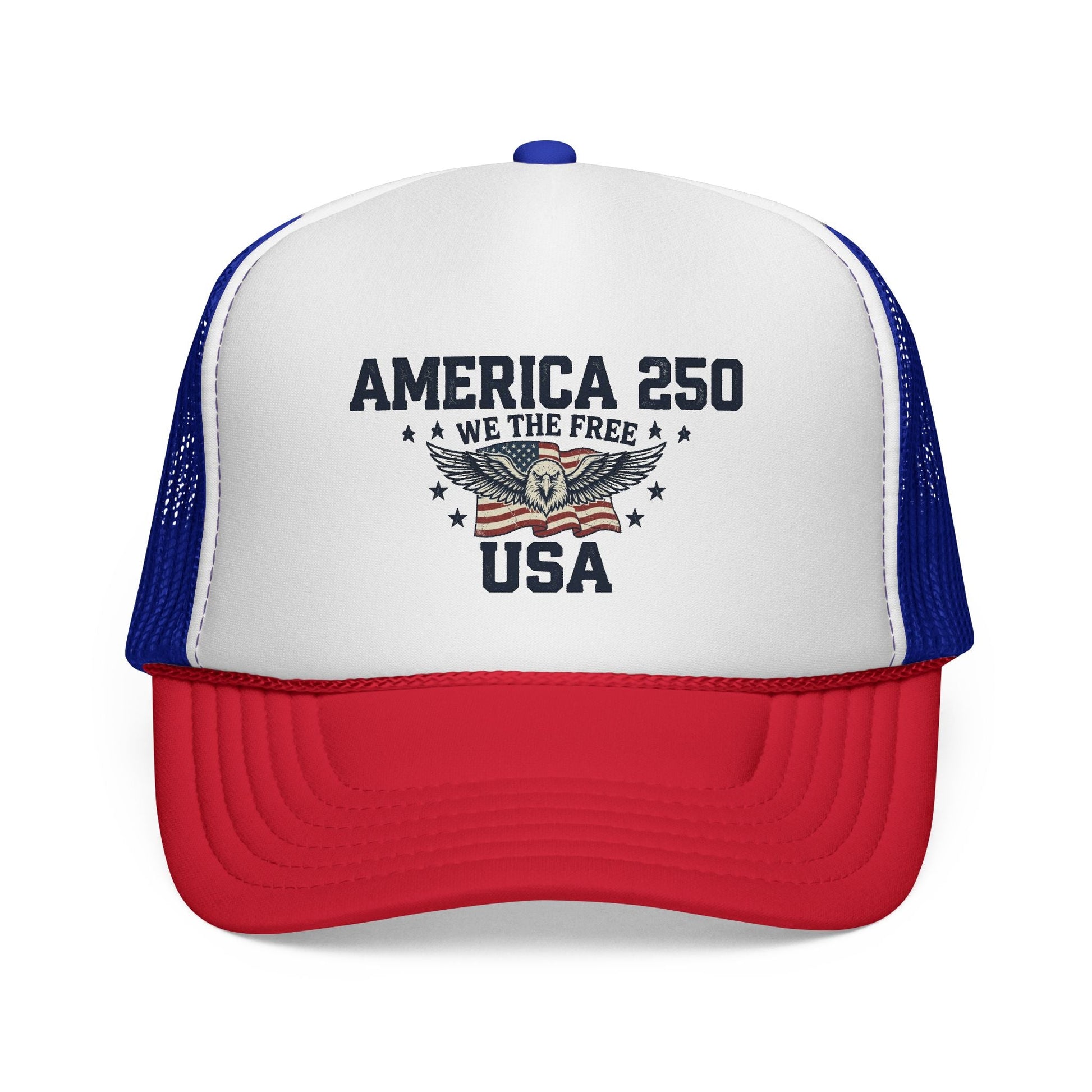 America 250 “We The Free” Patriotic Trucker Hat - PatriotDepot.com