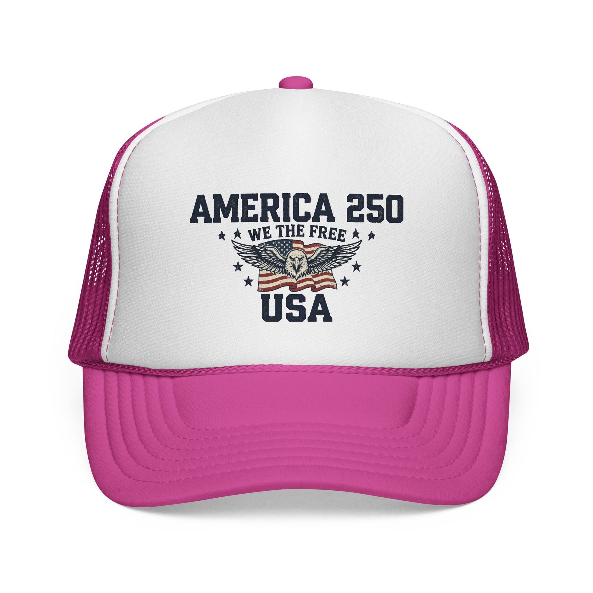 America 250 “We The Free” Patriotic Trucker Hat - PatriotDepot.com