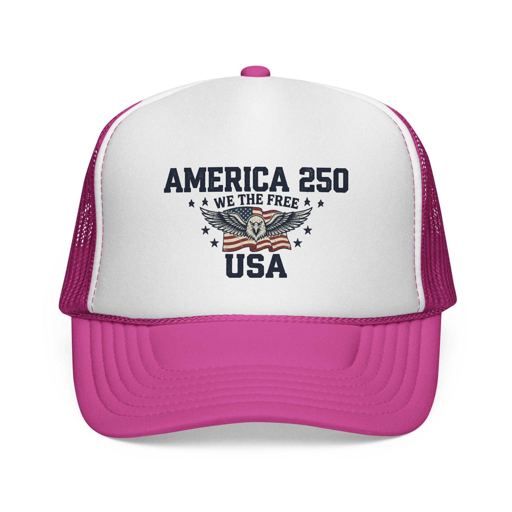 America 250 “We The Free” Patriotic Trucker Hat - PatriotDepot.com