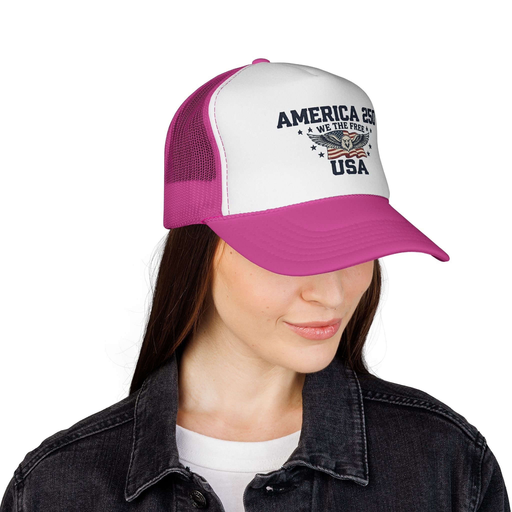 America 250 “We The Free” Patriotic Trucker Hat - PatriotDepot.com