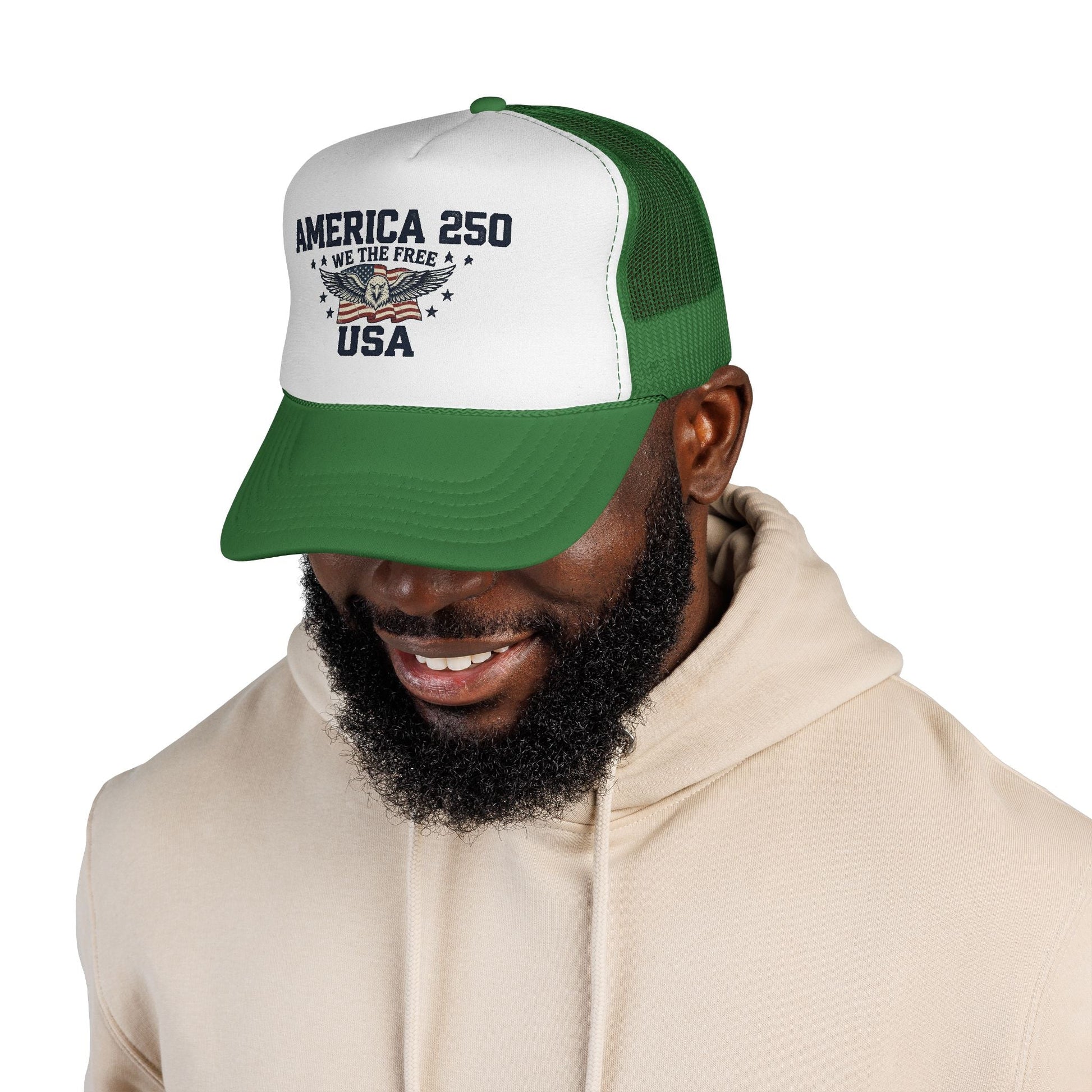 America 250 “We The Free” Patriotic Trucker Hat - PatriotDepot.com
