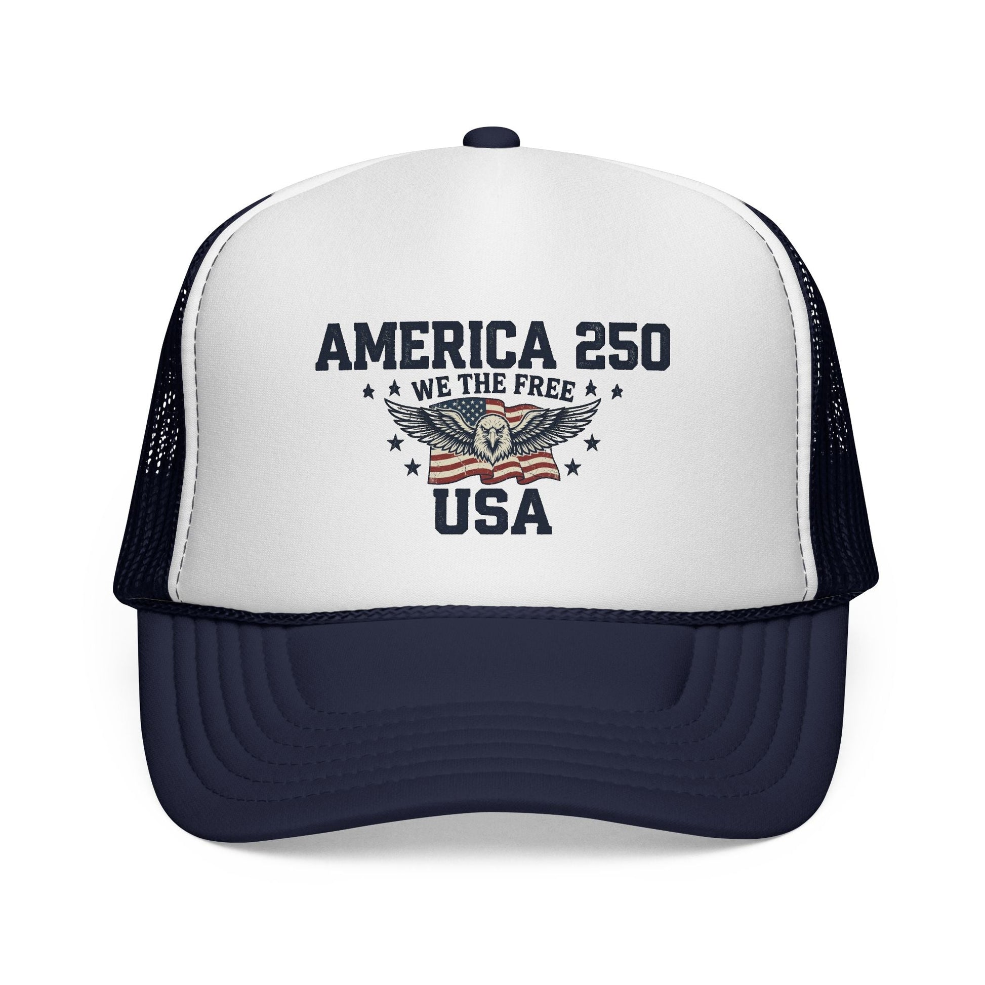 America 250 “We The Free” Patriotic Trucker Hat - PatriotDepot.com