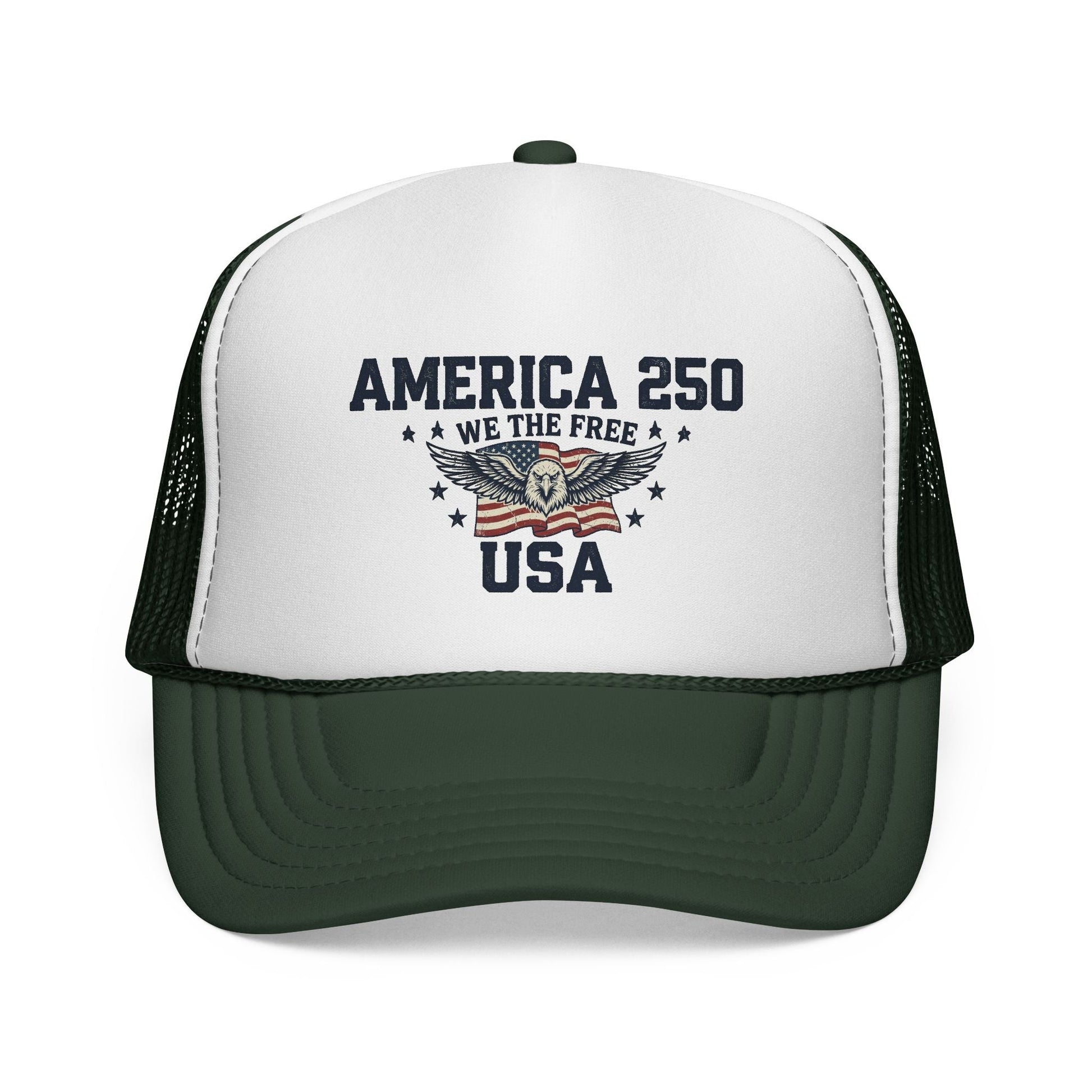 America 250 “We The Free” Patriotic Trucker Hat - PatriotDepot.com