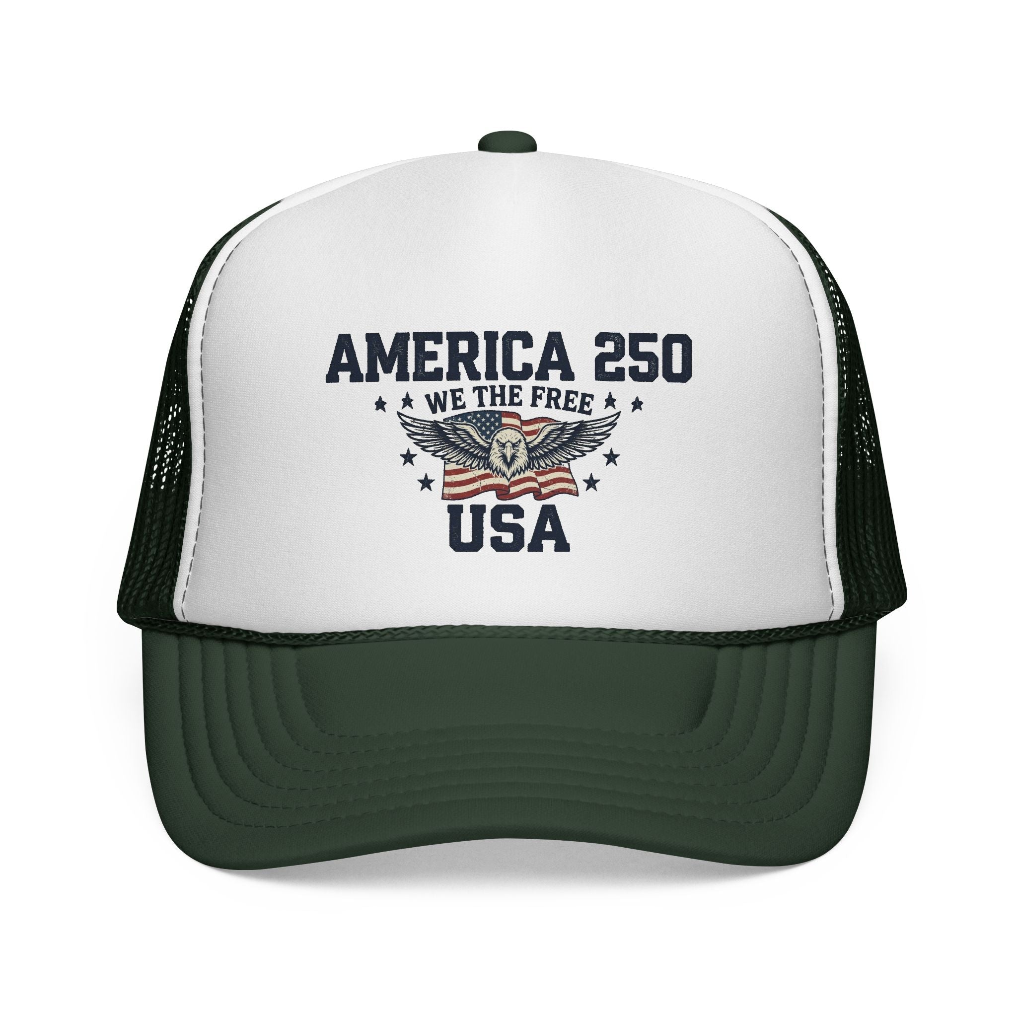 America 250 “We The Free” Patriotic Trucker Hat - PatriotDepot.com