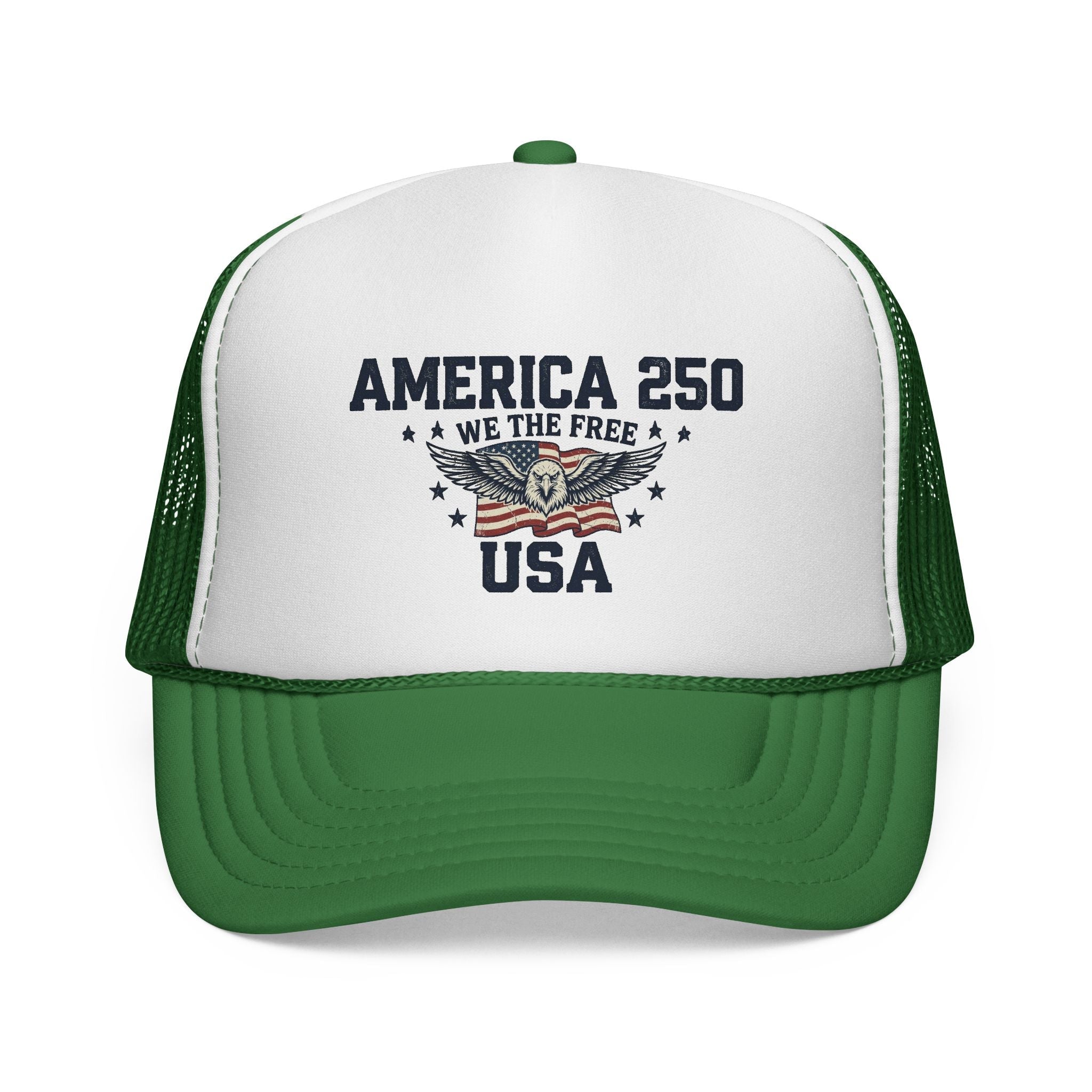America 250 “We The Free” Patriotic Trucker Hat - PatriotDepot.com