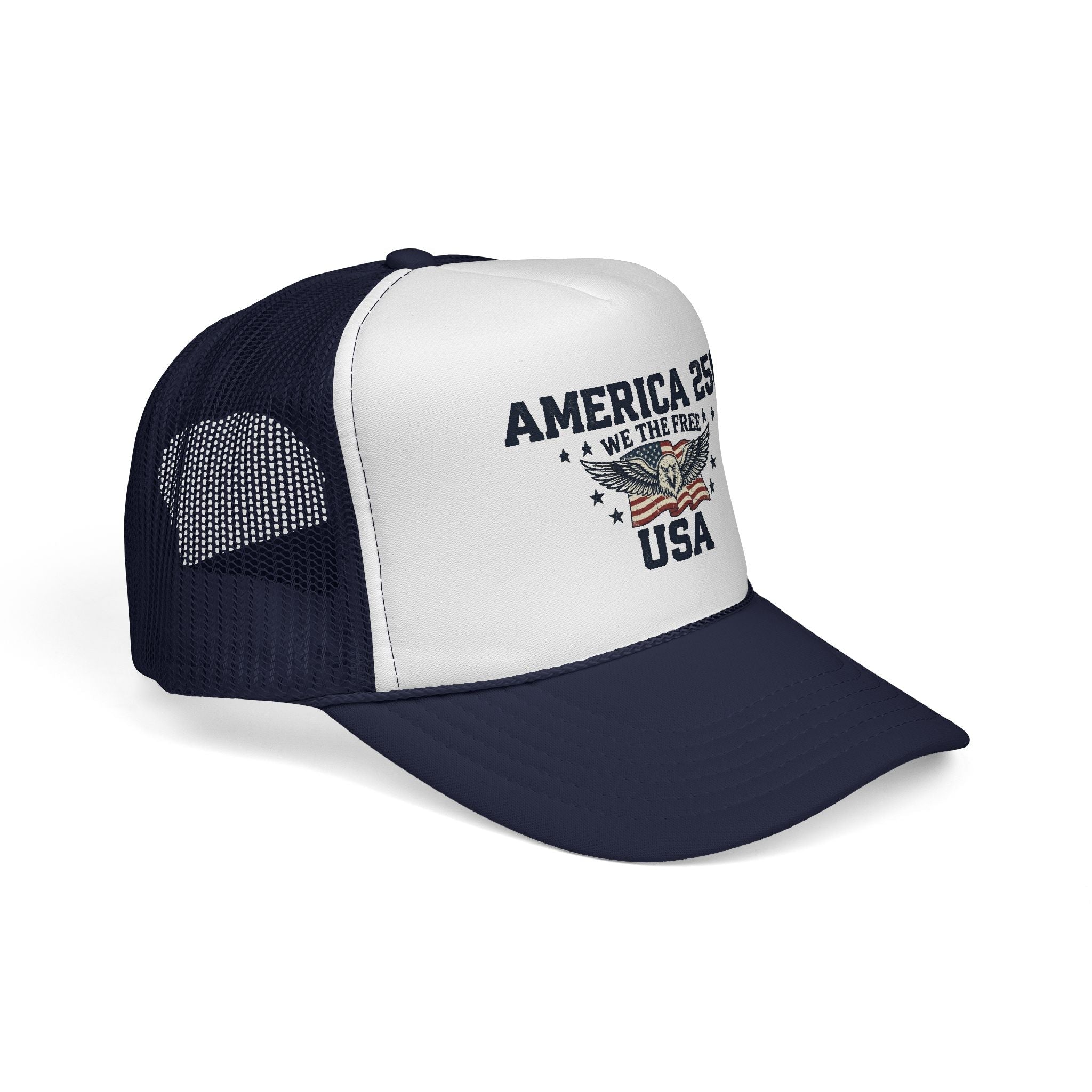 America 250 “We The Free” Patriotic Trucker Hat - PatriotDepot.com