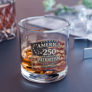 America 250 Years of Patriotism — 1776–2026 Anniversary Glass - PatriotDepot.com