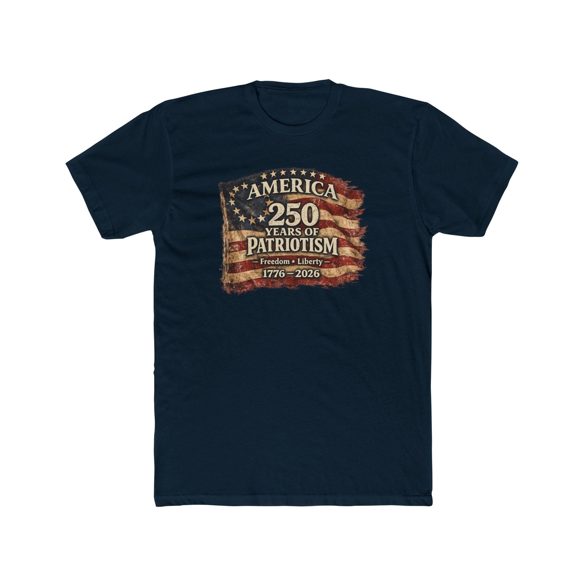 America 250 Years of Patriotism — 1776–2026 Anniversary T-Shirt - PatriotDepot.com