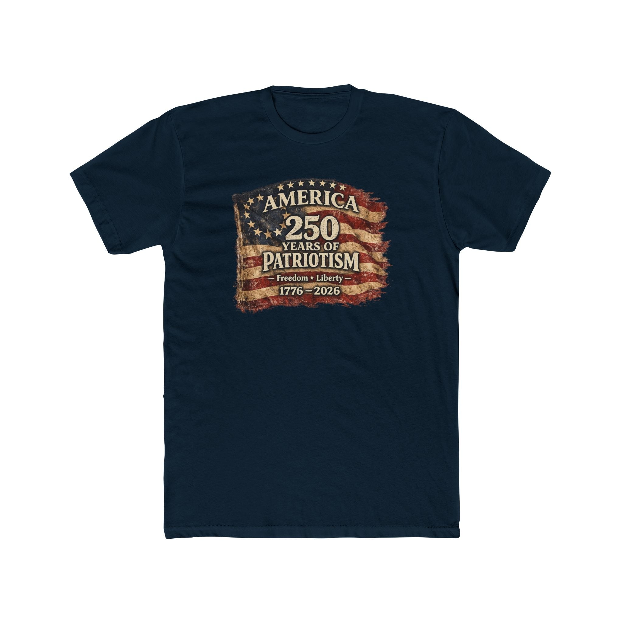 America 250 Years of Patriotism — 1776–2026 Anniversary T-Shirt - PatriotDepot.com