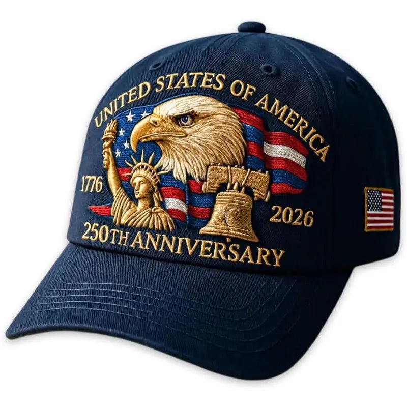America 250th 1776–2026 Commemorative Hat – Limited Patriotic Edition - PatriotDepot.com