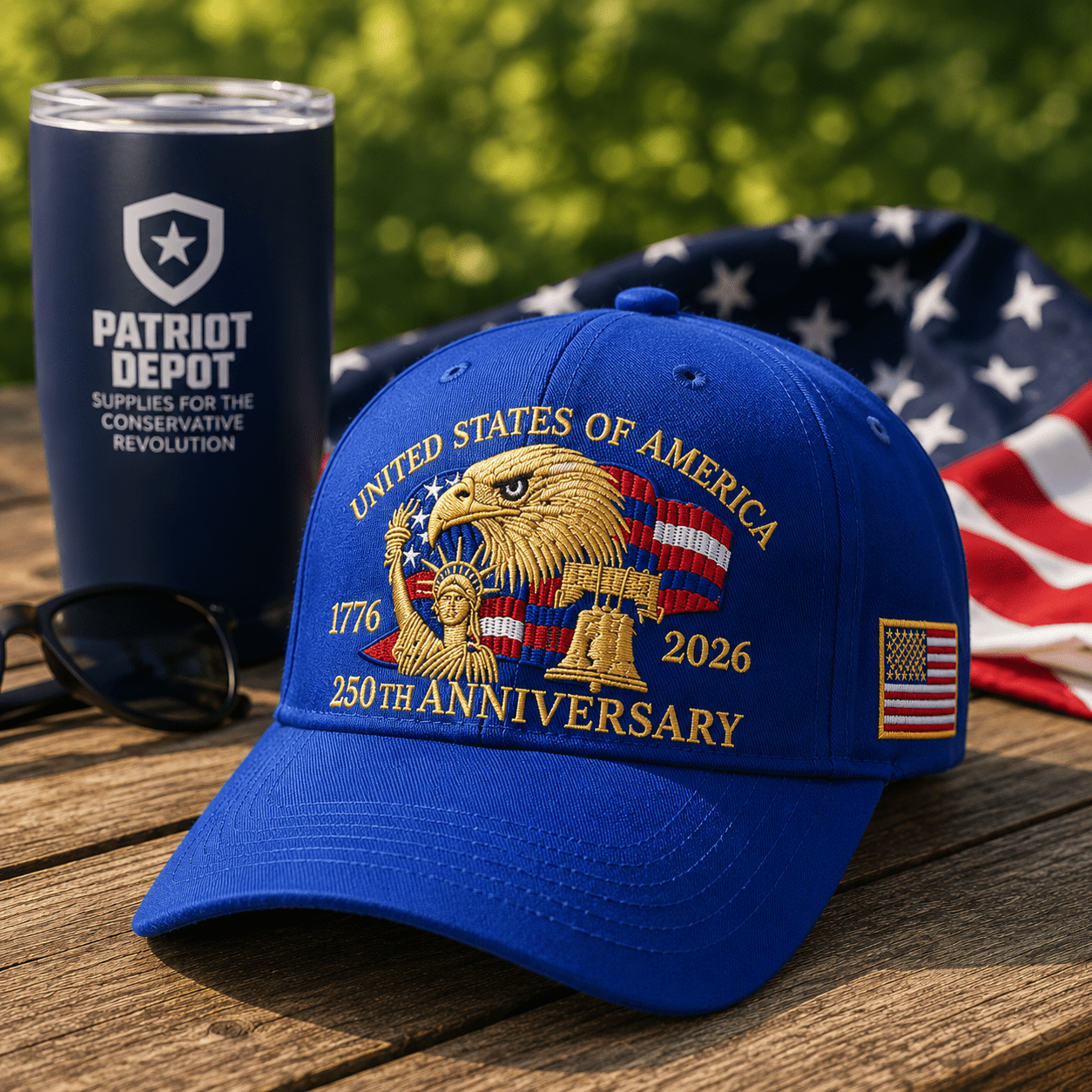 America 250th 1776–2026 Commemorative Hat – Limited Patriotic Edition - PatriotDepot.com
