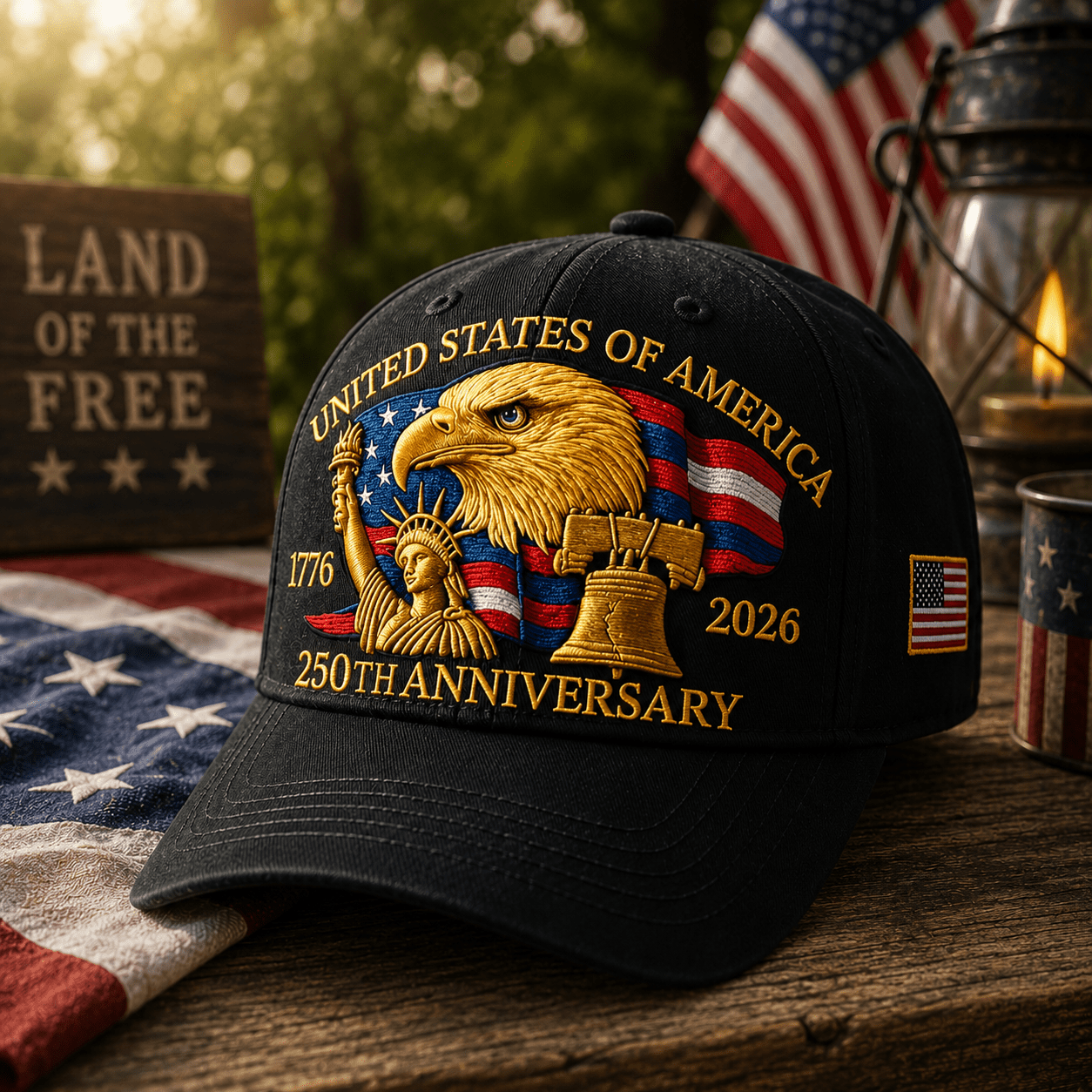 America 250th 1776–2026 Commemorative Hat – Limited Patriotic Edition - PatriotDepot.com