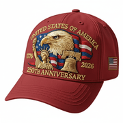 America 250th 1776–2026 Commemorative Hat – Limited Patriotic Edition - PatriotDepot.com