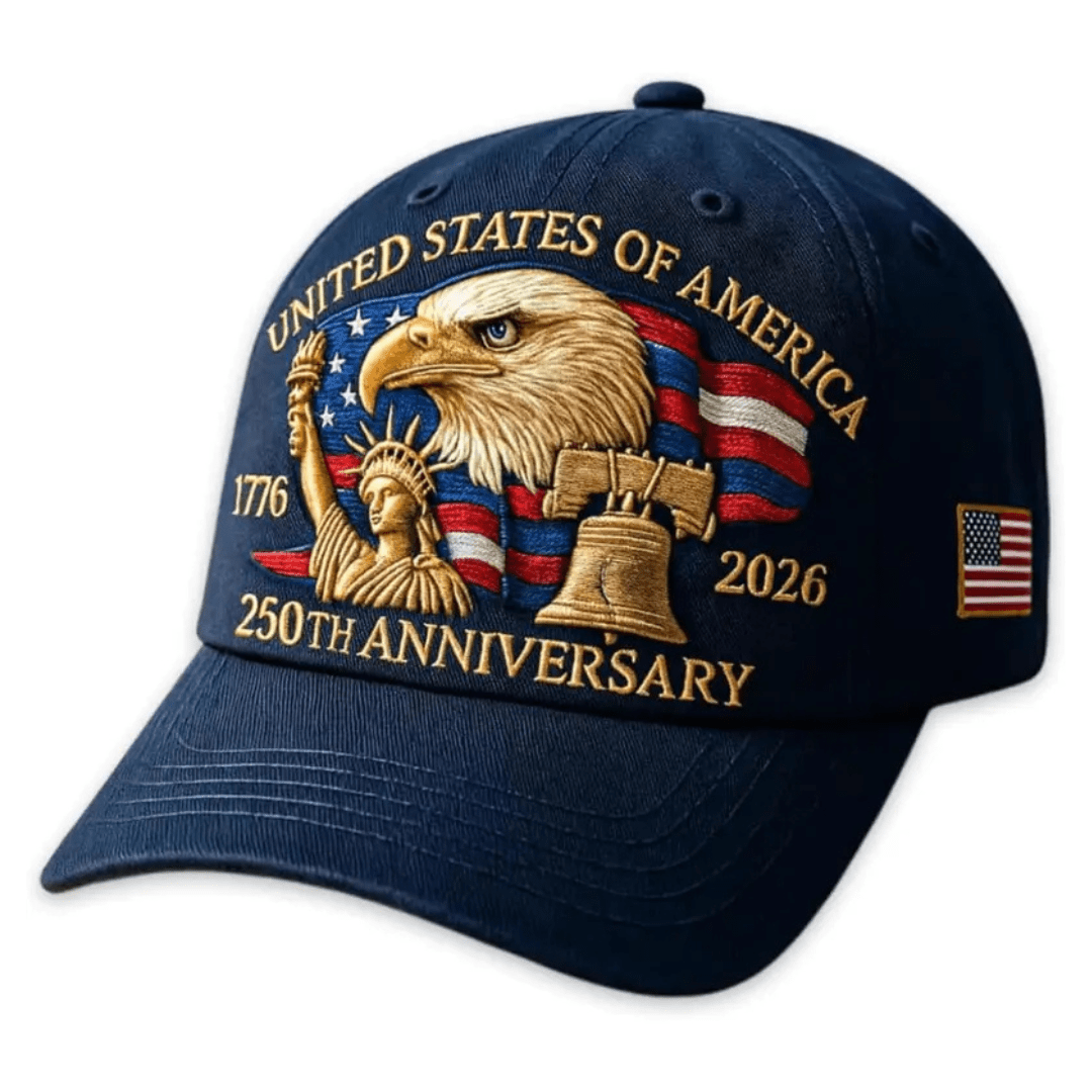 America 250th 1776–2026 Commemorative Hat – Limited Patriotic Edition (5 Colors) - PatriotDepot.com