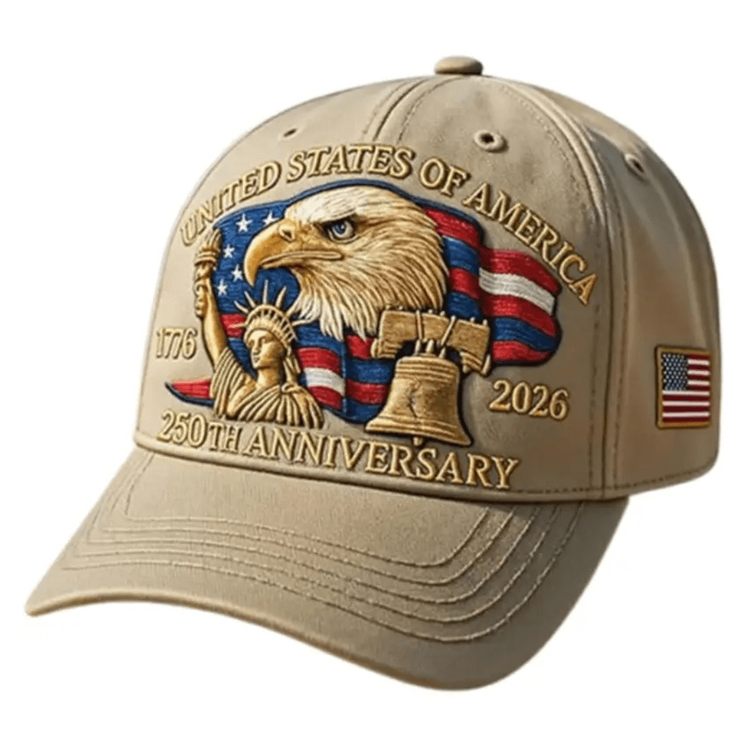 America 250th 1776–2026 Commemorative Hat – Limited Patriotic Edition (5 Colors) - PatriotDepot.com
