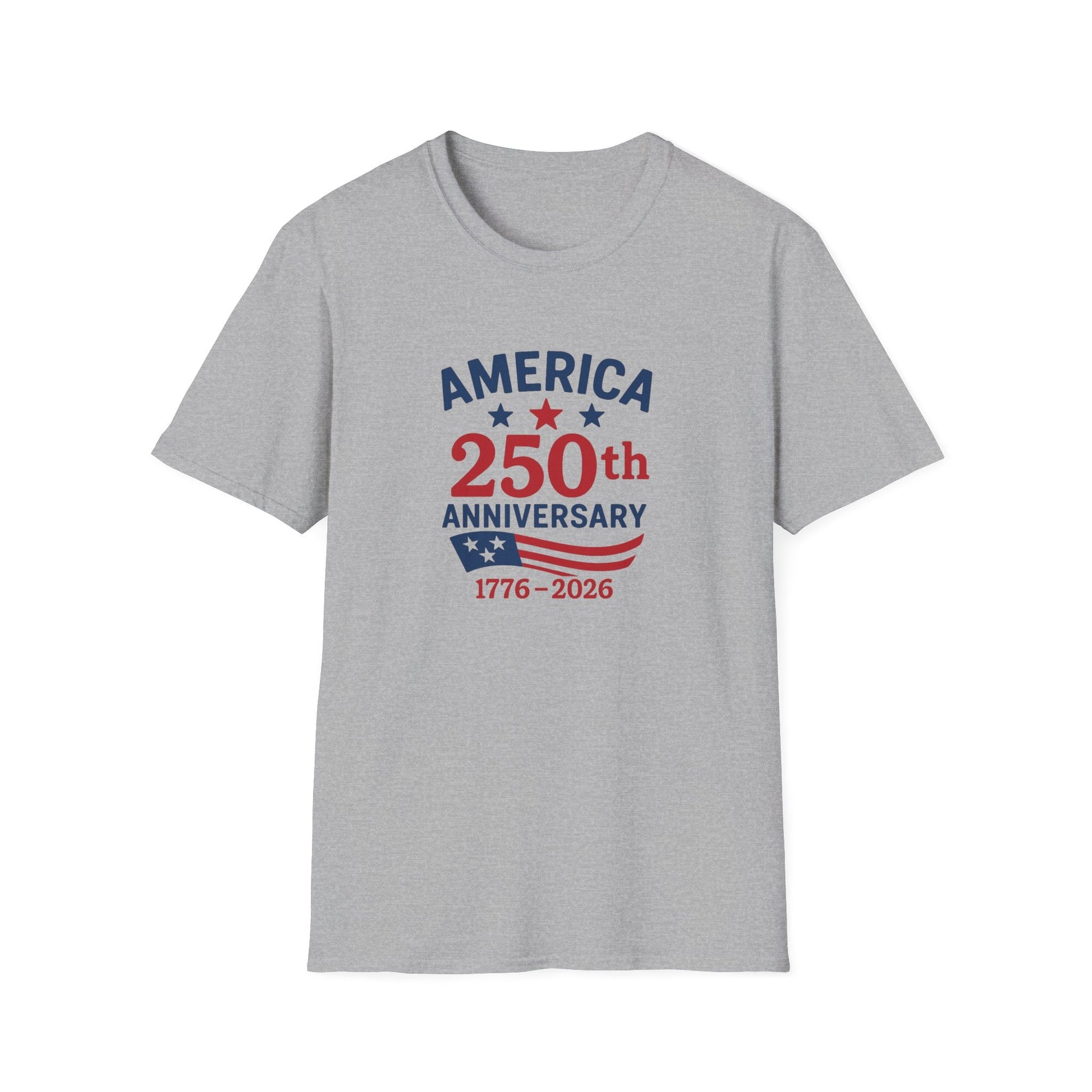 America 250th Anniversary 1776 - 2026 Softstyle T-Shirt - PatriotDepot.com