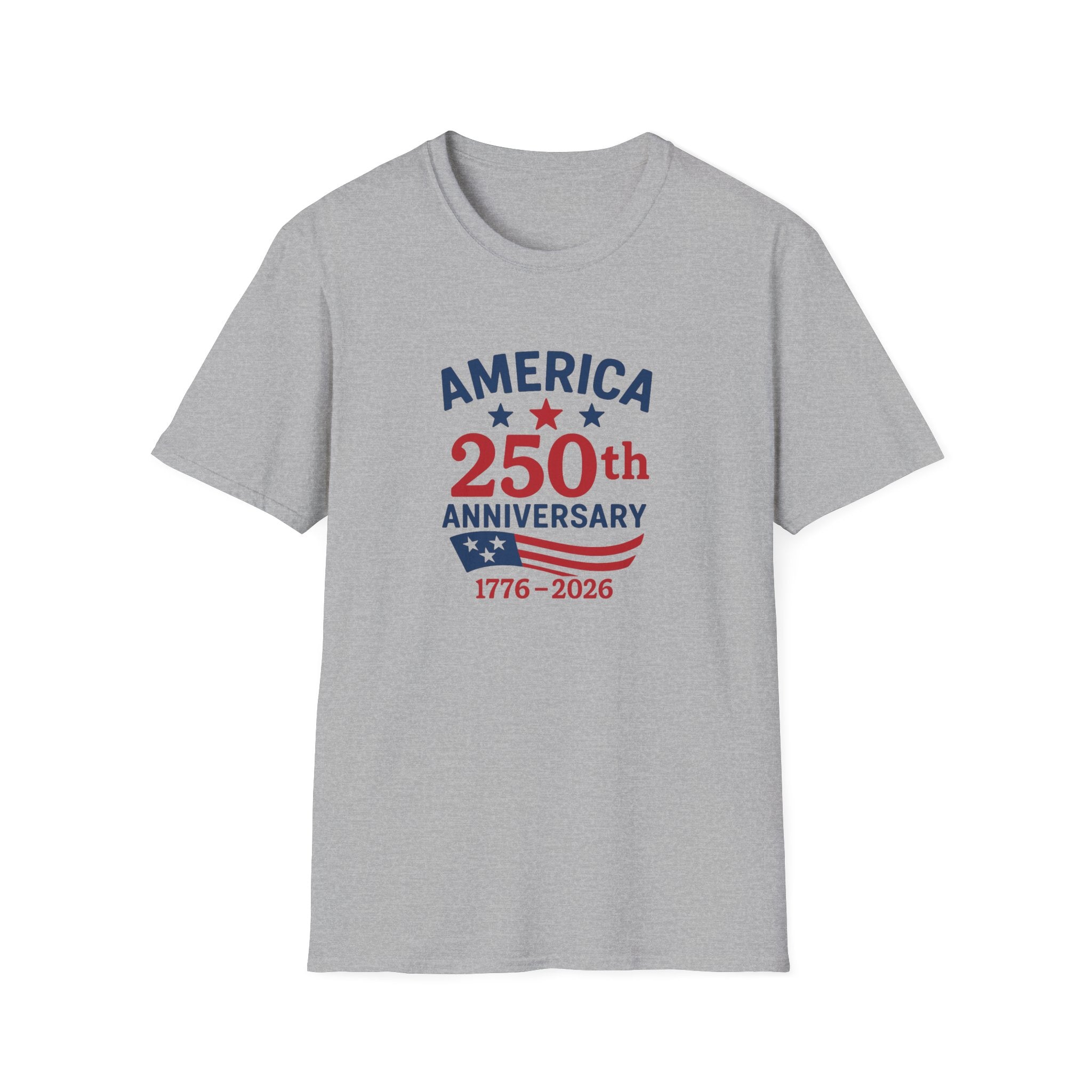 America 250th Anniversary 1776 - 2026 Softstyle T-Shirt - PatriotDepot.com