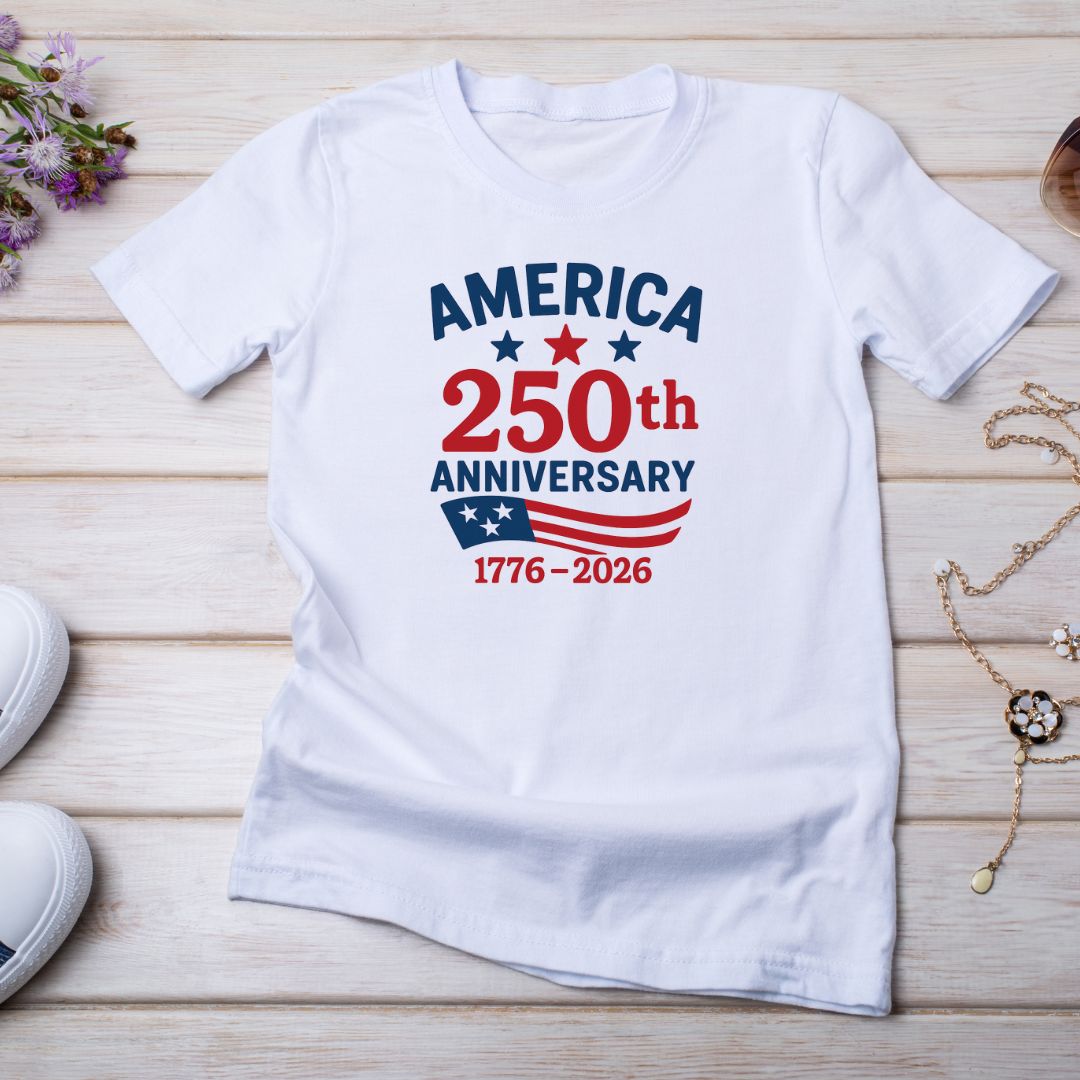 America 250th Anniversary 1776 - 2026 Softstyle T-Shirt - PatriotDepot.com