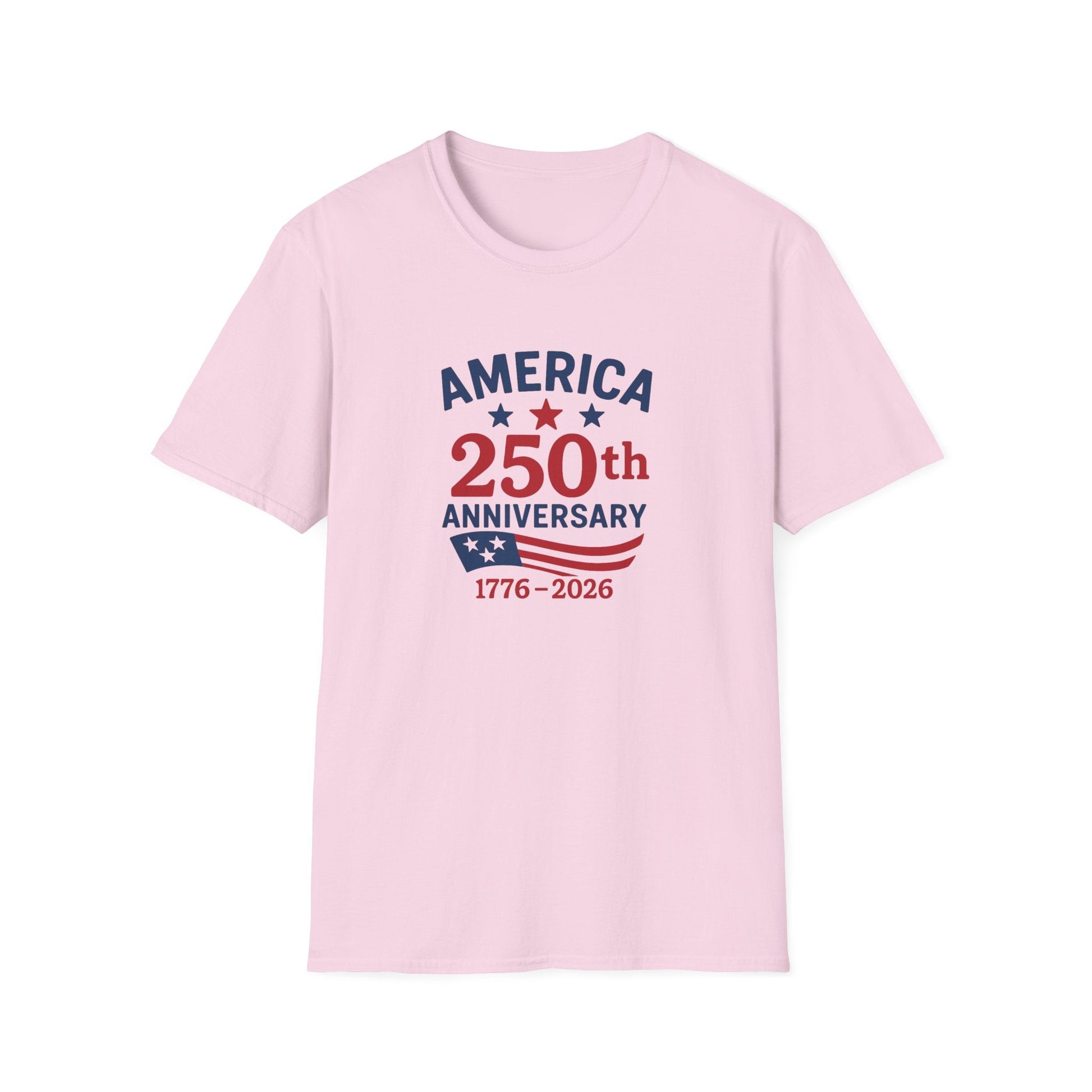 America 250th Anniversary 1776 - 2026 Softstyle T-Shirt - PatriotDepot.com