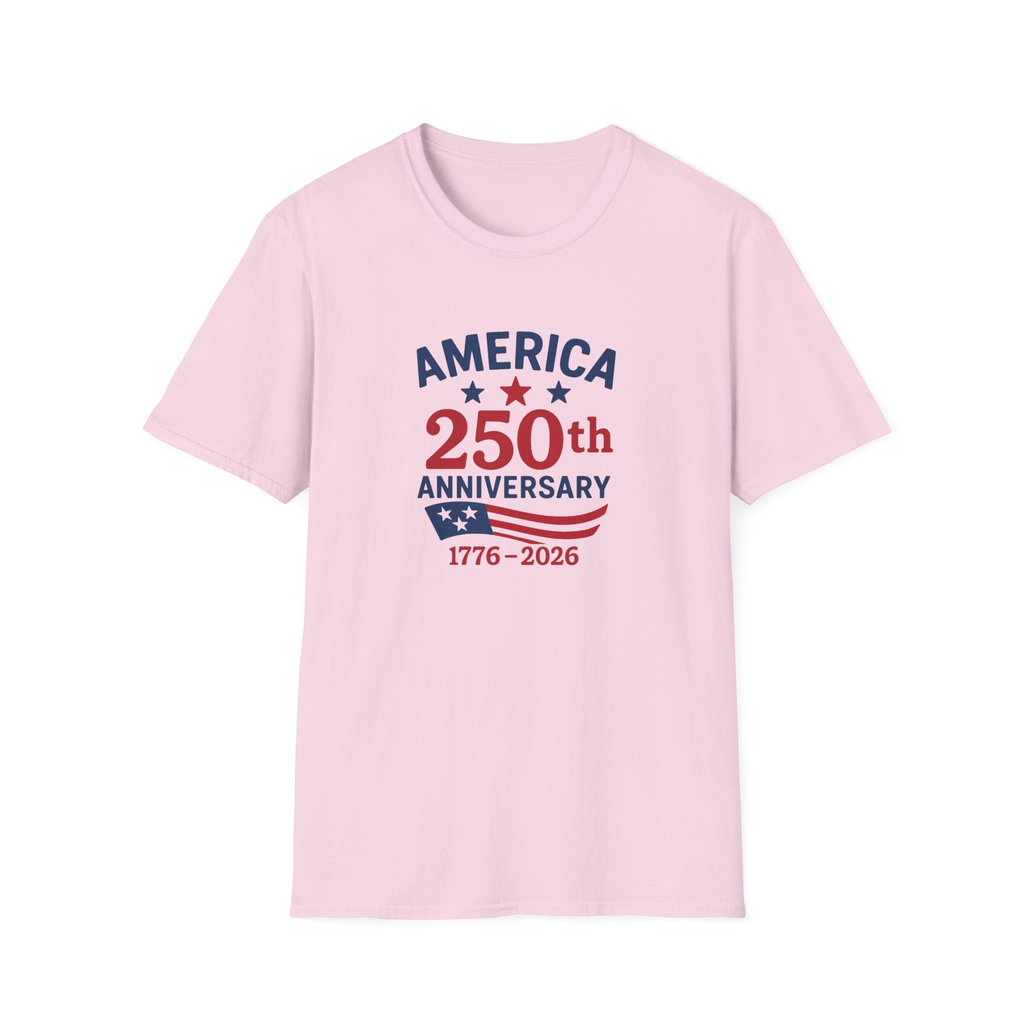 America 250th Anniversary 1776 - 2026 Softstyle T-Shirt - PatriotDepot.com