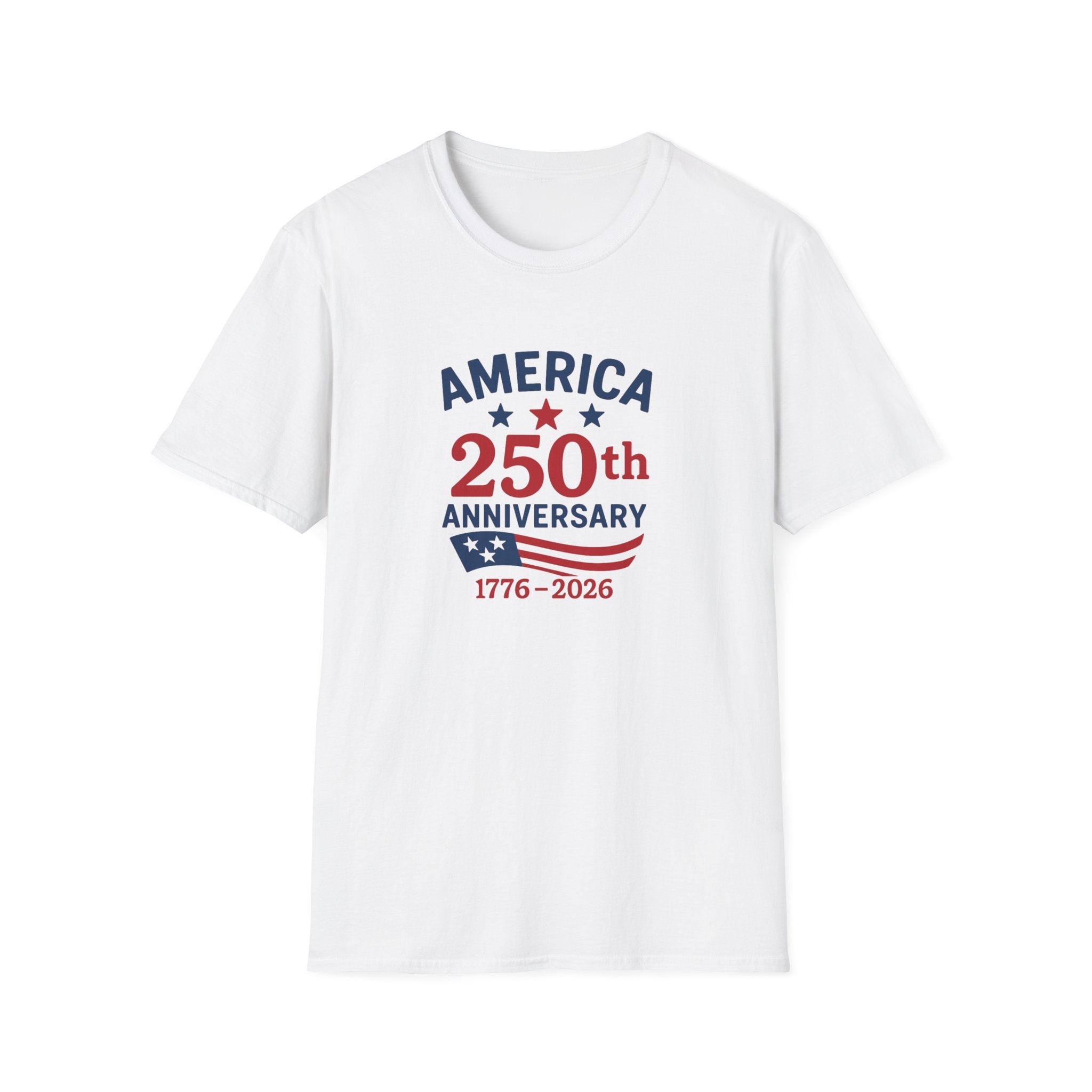 America 250th Anniversary 1776 - 2026 Softstyle T-Shirt - PatriotDepot.com