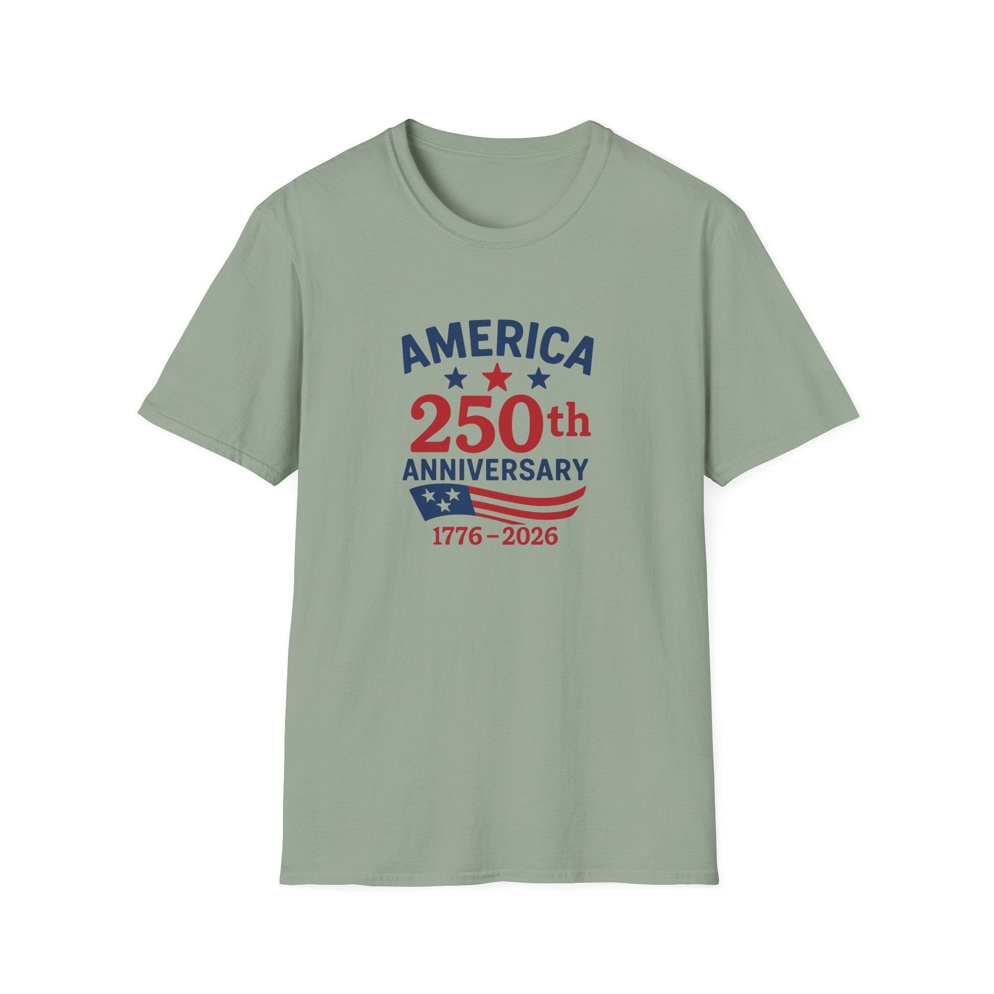 America 250th Anniversary 1776 - 2026 Softstyle T-Shirt - PatriotDepot.com