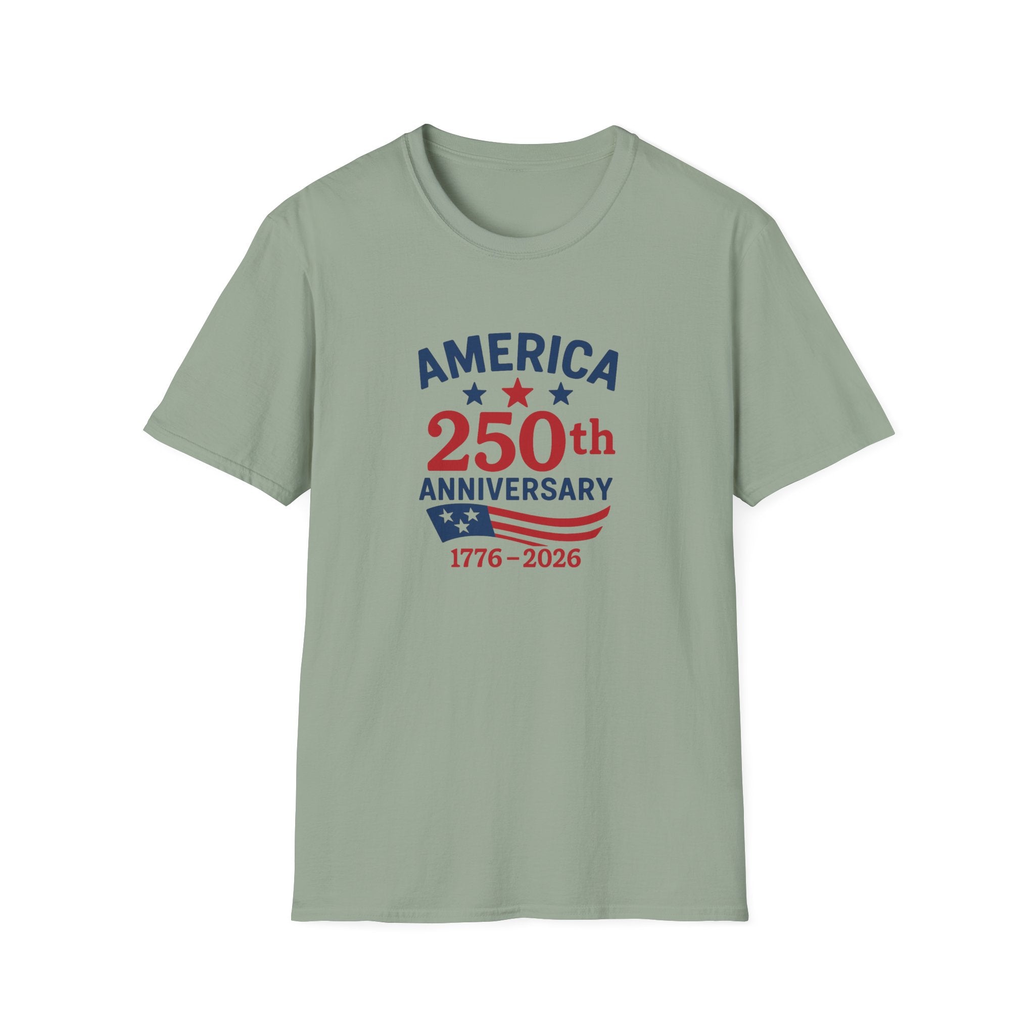 America 250th Anniversary 1776 - 2026 Softstyle T-Shirt - PatriotDepot.com