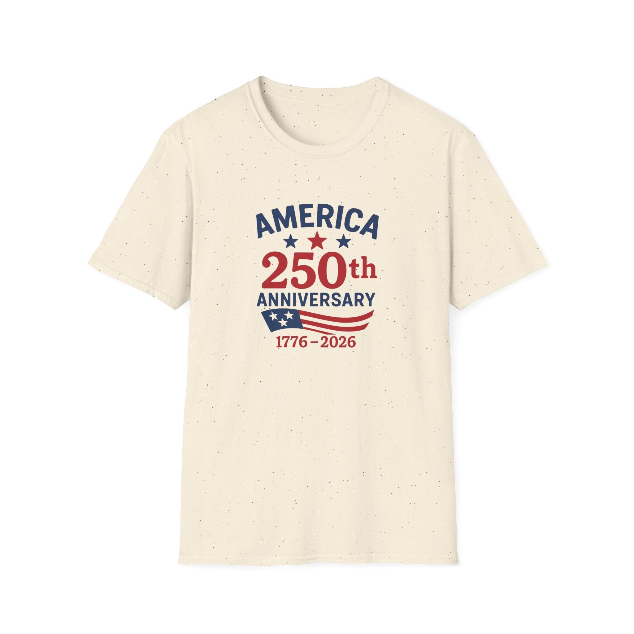 America 250th Anniversary 1776 - 2026 Softstyle T-Shirt - PatriotDepot.com