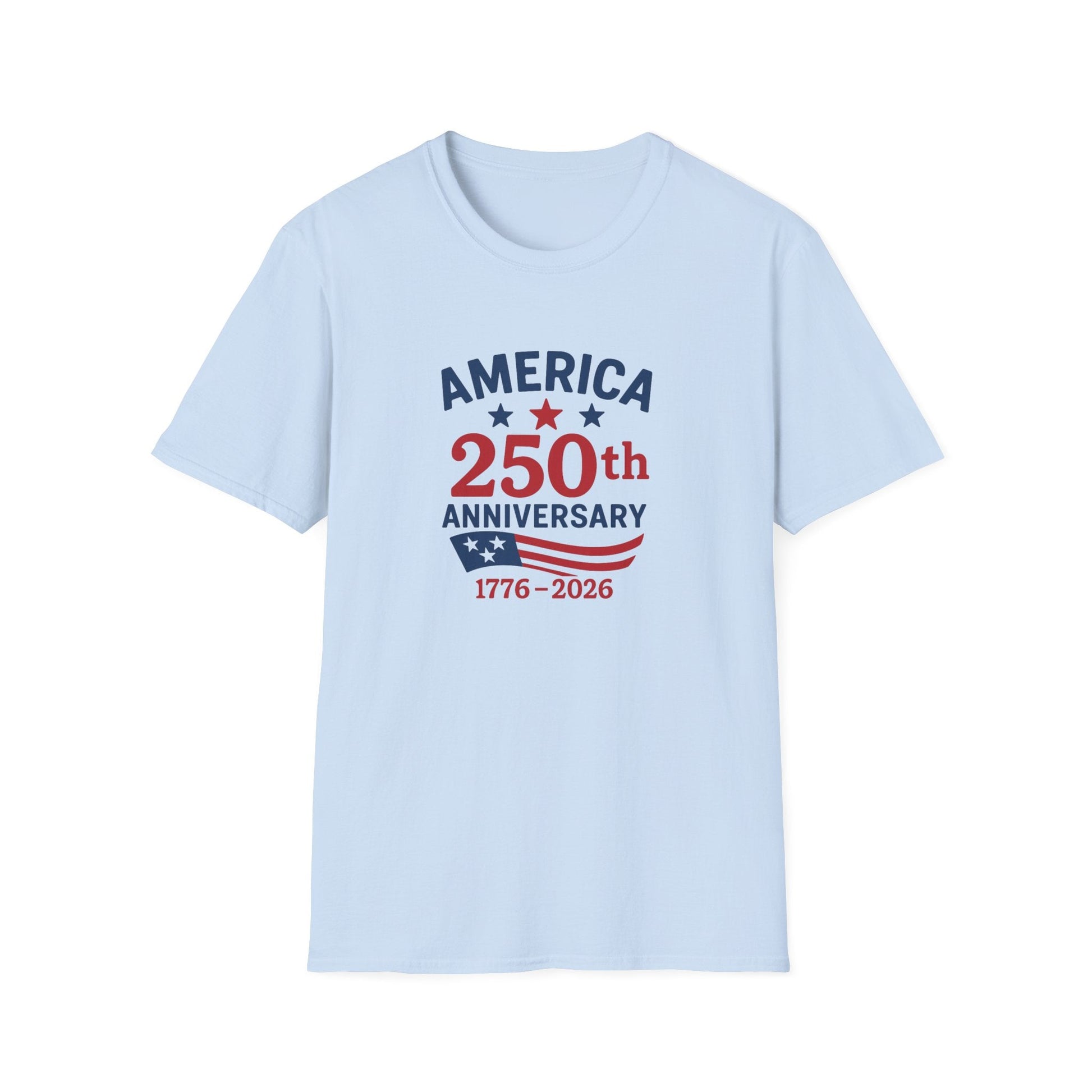 America 250th Anniversary 1776 - 2026 Softstyle T-Shirt - PatriotDepot.com