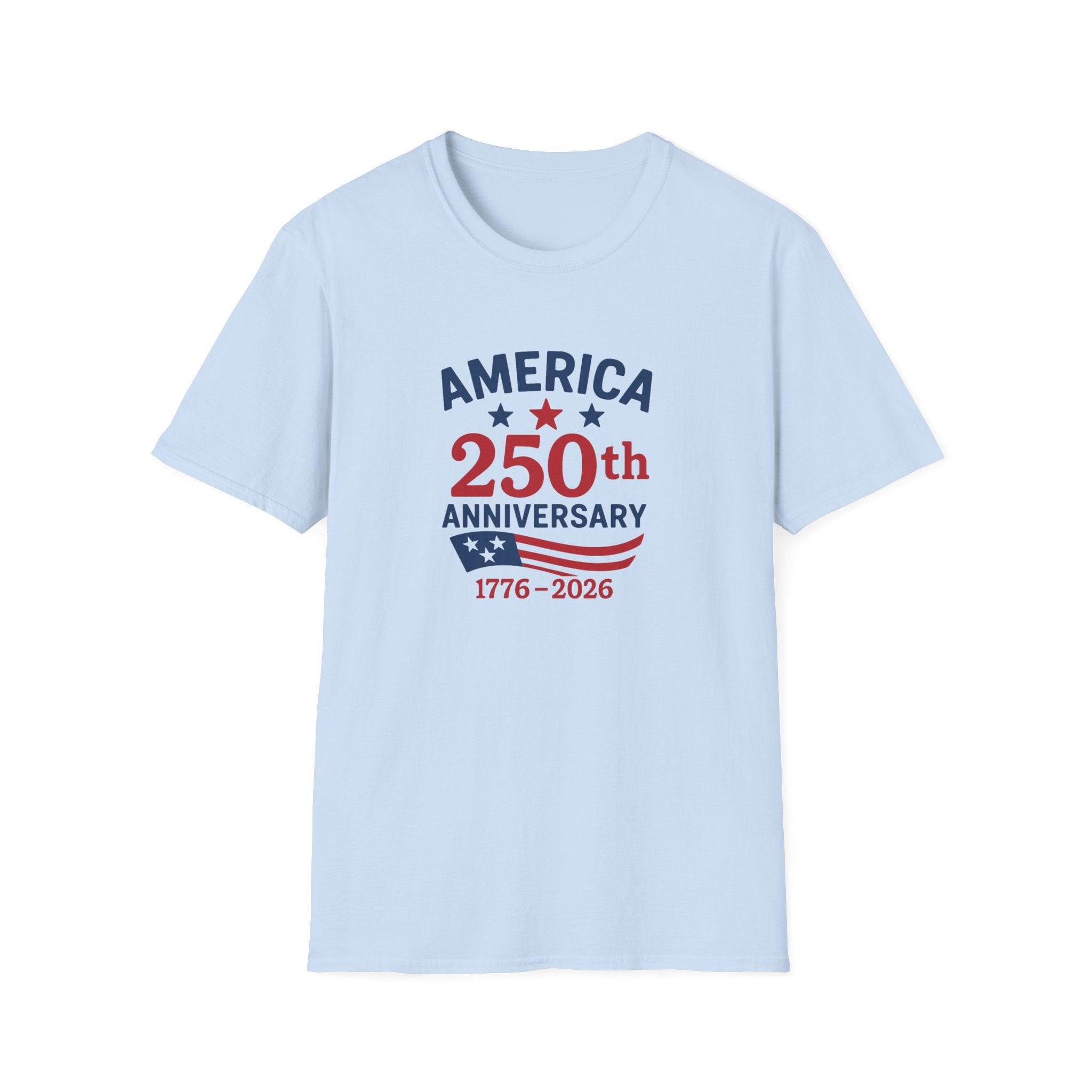 America 250th Anniversary 1776 - 2026 Softstyle T-Shirt - PatriotDepot.com