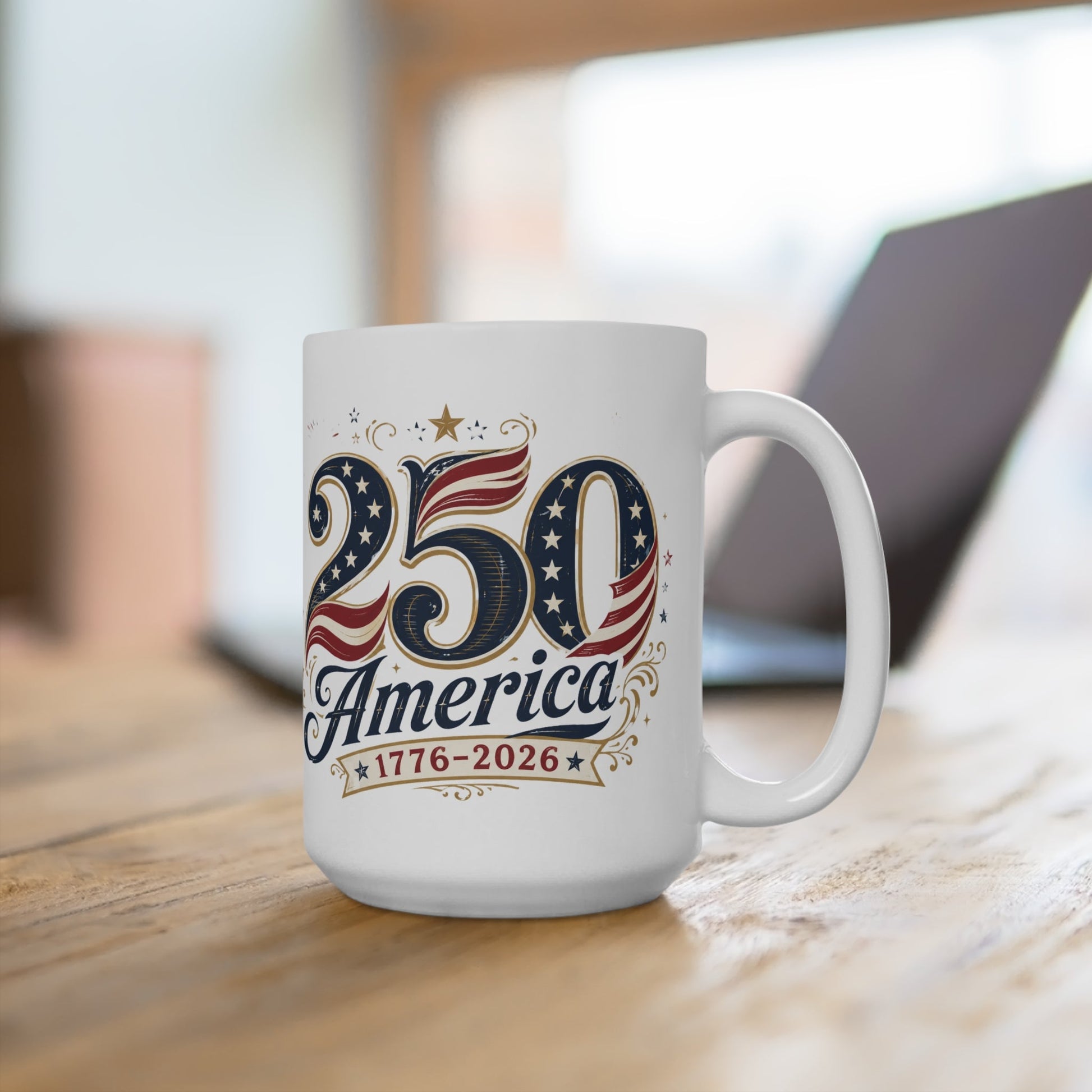 America 250th Anniversary Commemorative Mug | Stars & Stripes Edition - PatriotDepot.com