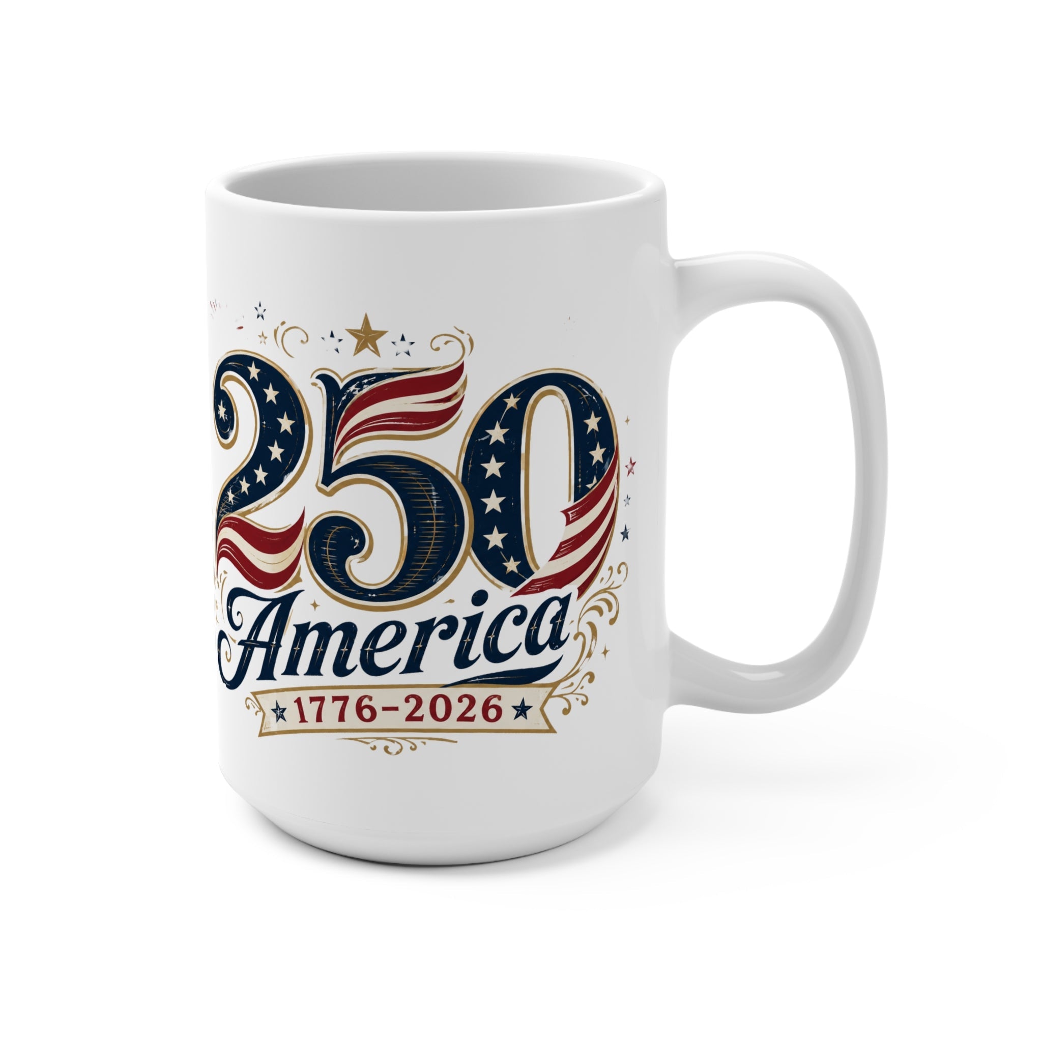 America 250th Anniversary Commemorative Mug | Stars & Stripes Edition - PatriotDepot.com