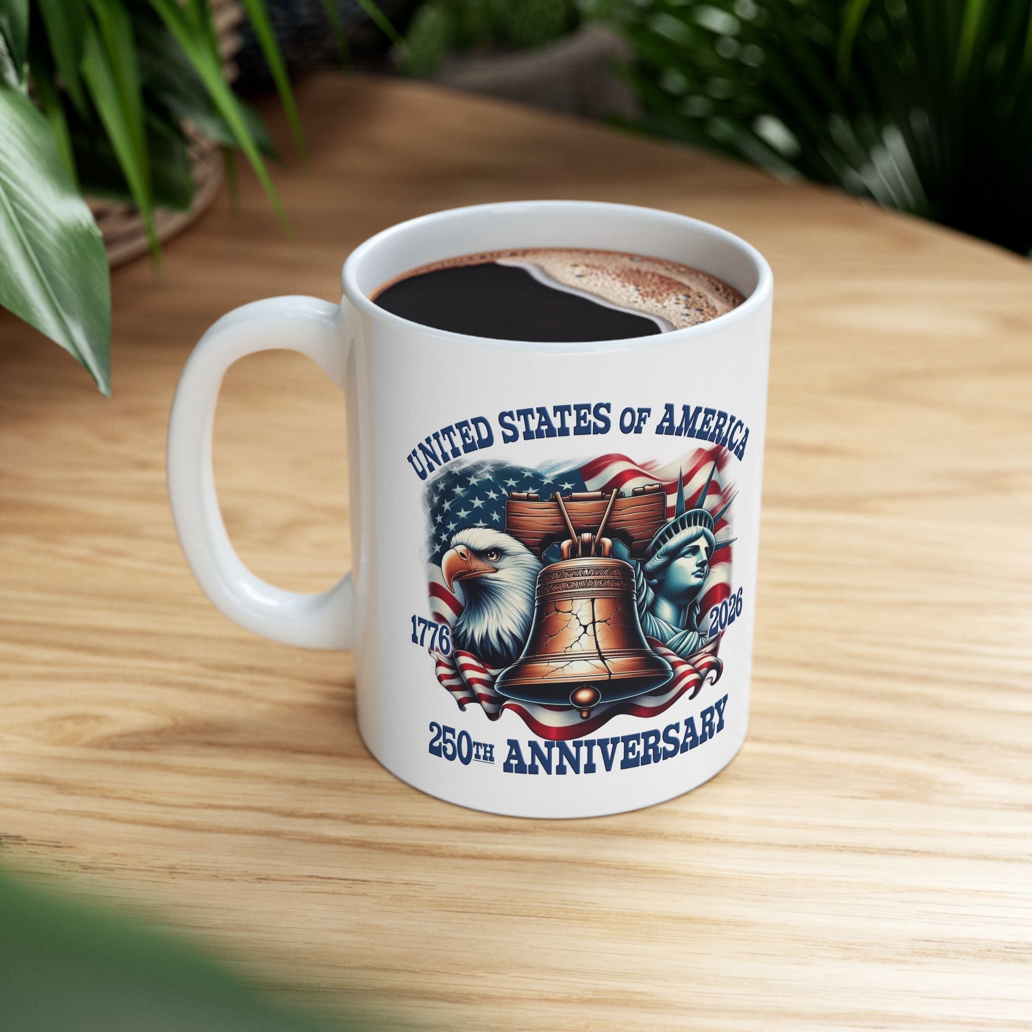 America 250th Anniversary Custom Mug – 1776–2026 Edition - PatriotDepot.com