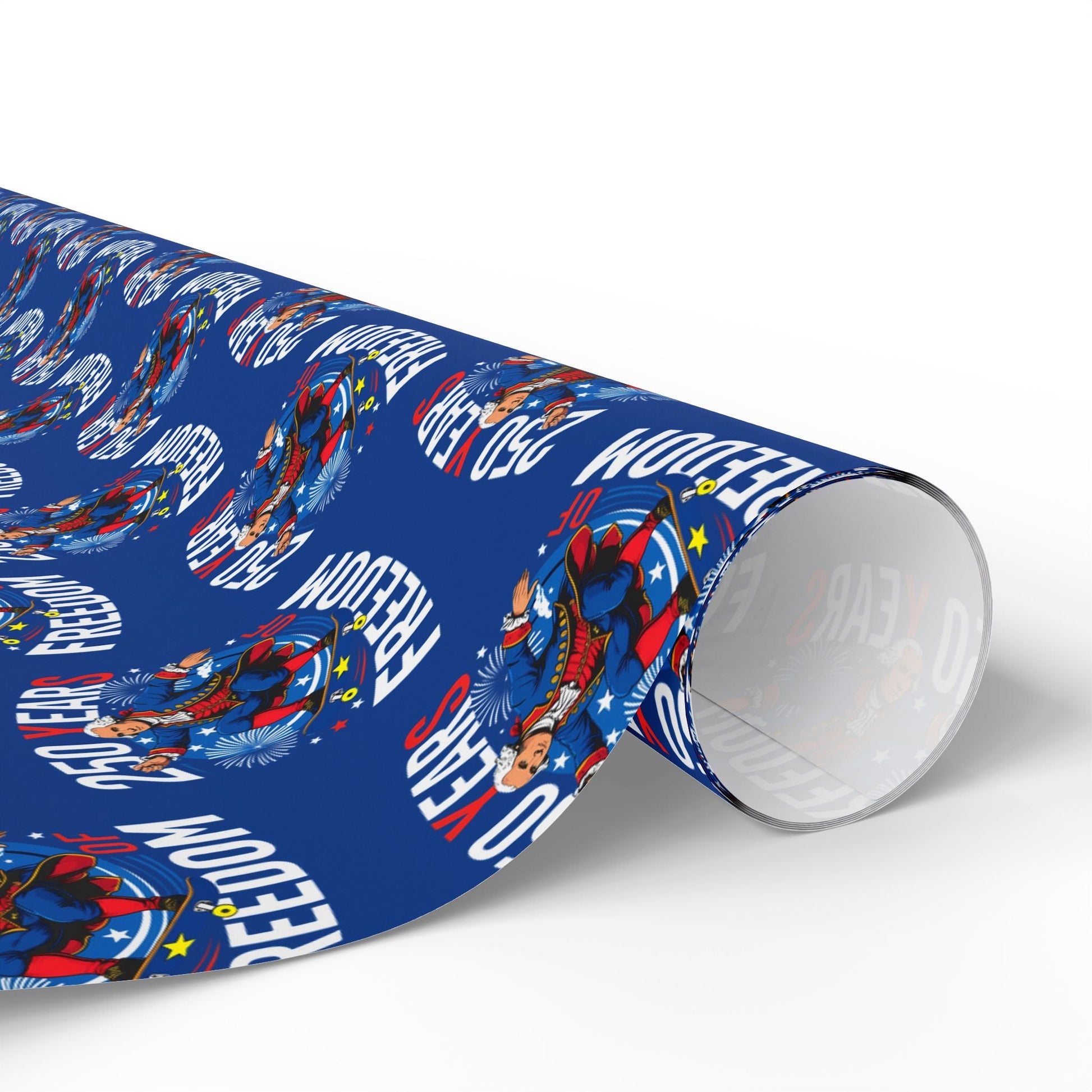 America 250th Anniversary Freedom Custom Wrapping Paper Roll - PatriotDepot.com