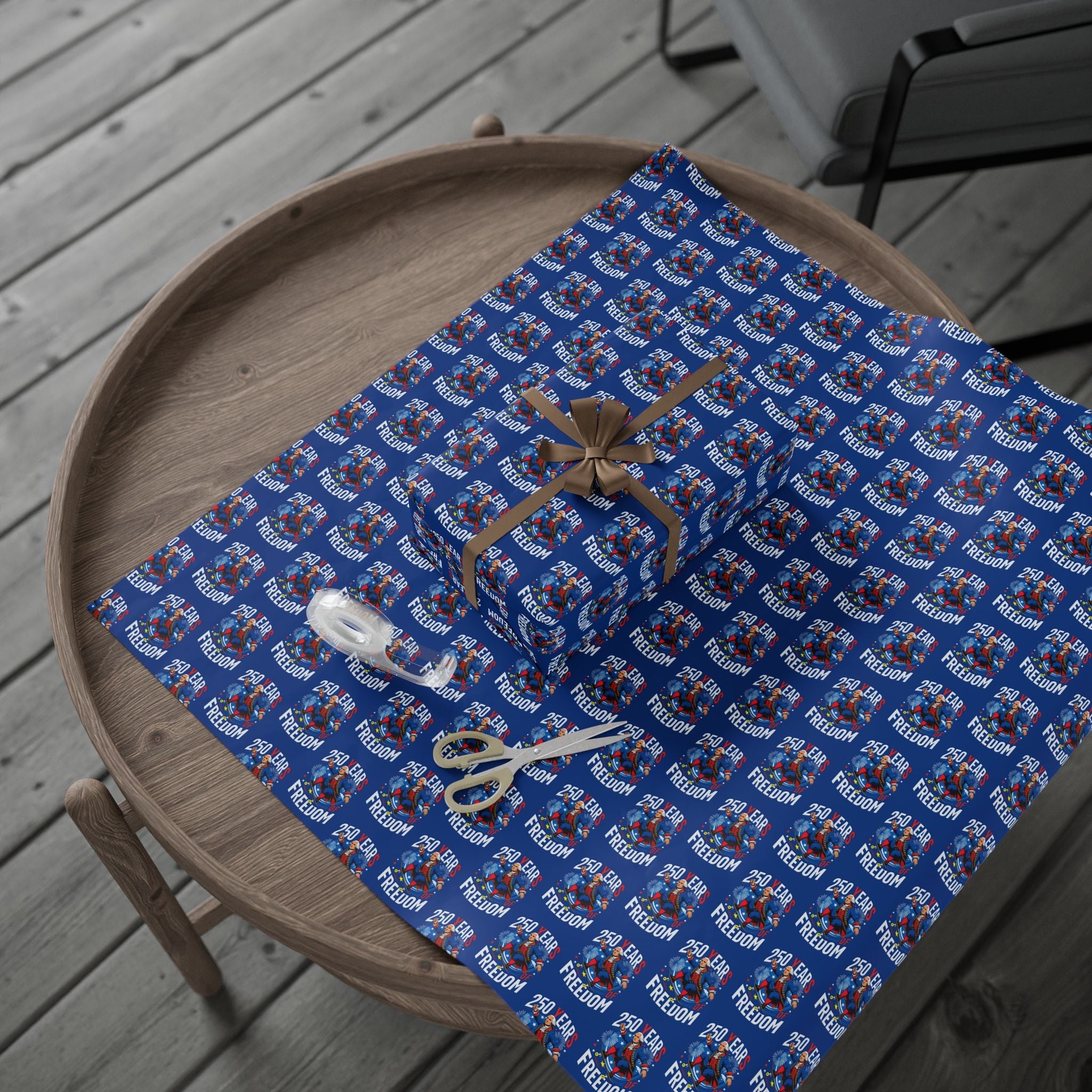 America 250th Anniversary Freedom Custom Wrapping Paper Roll - PatriotDepot.com