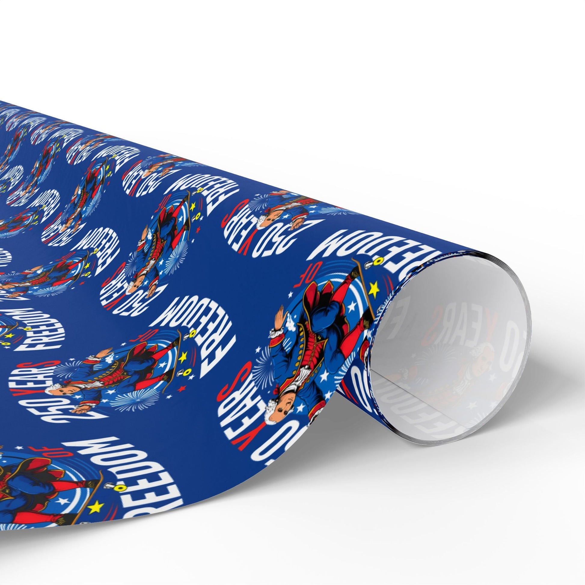 America 250th Anniversary Freedom Custom Wrapping Paper Roll - PatriotDepot.com