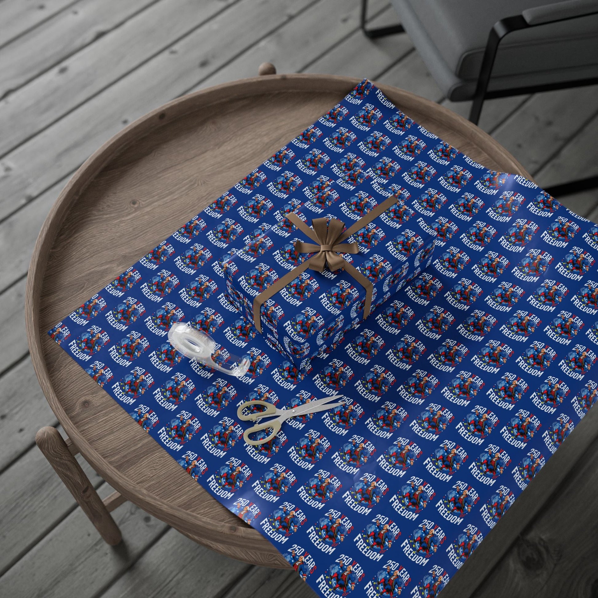 America 250th Anniversary Freedom Custom Wrapping Paper Roll - PatriotDepot.com