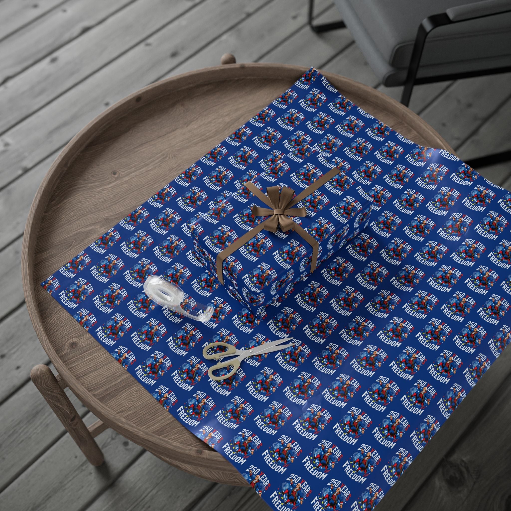 America 250th Anniversary Freedom Custom Wrapping Paper Roll - PatriotDepot.com